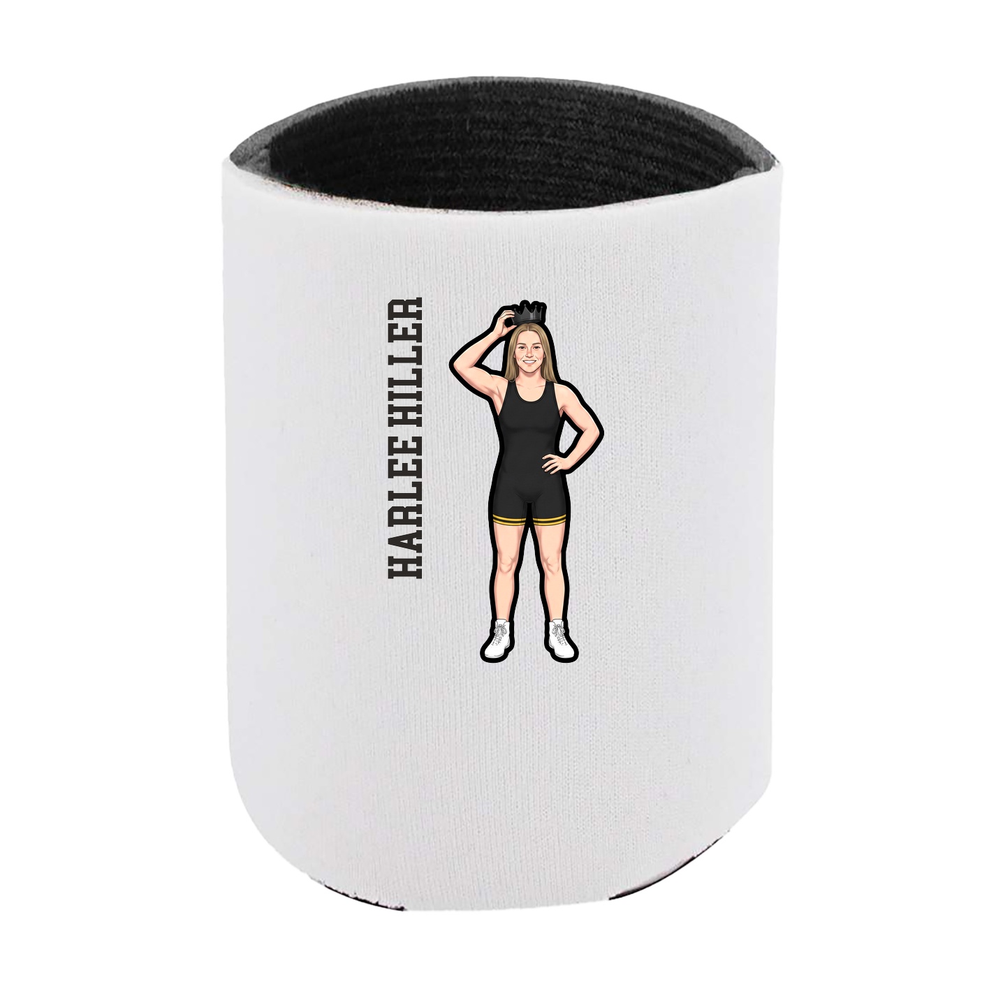Can Holder — Name Vertical in White