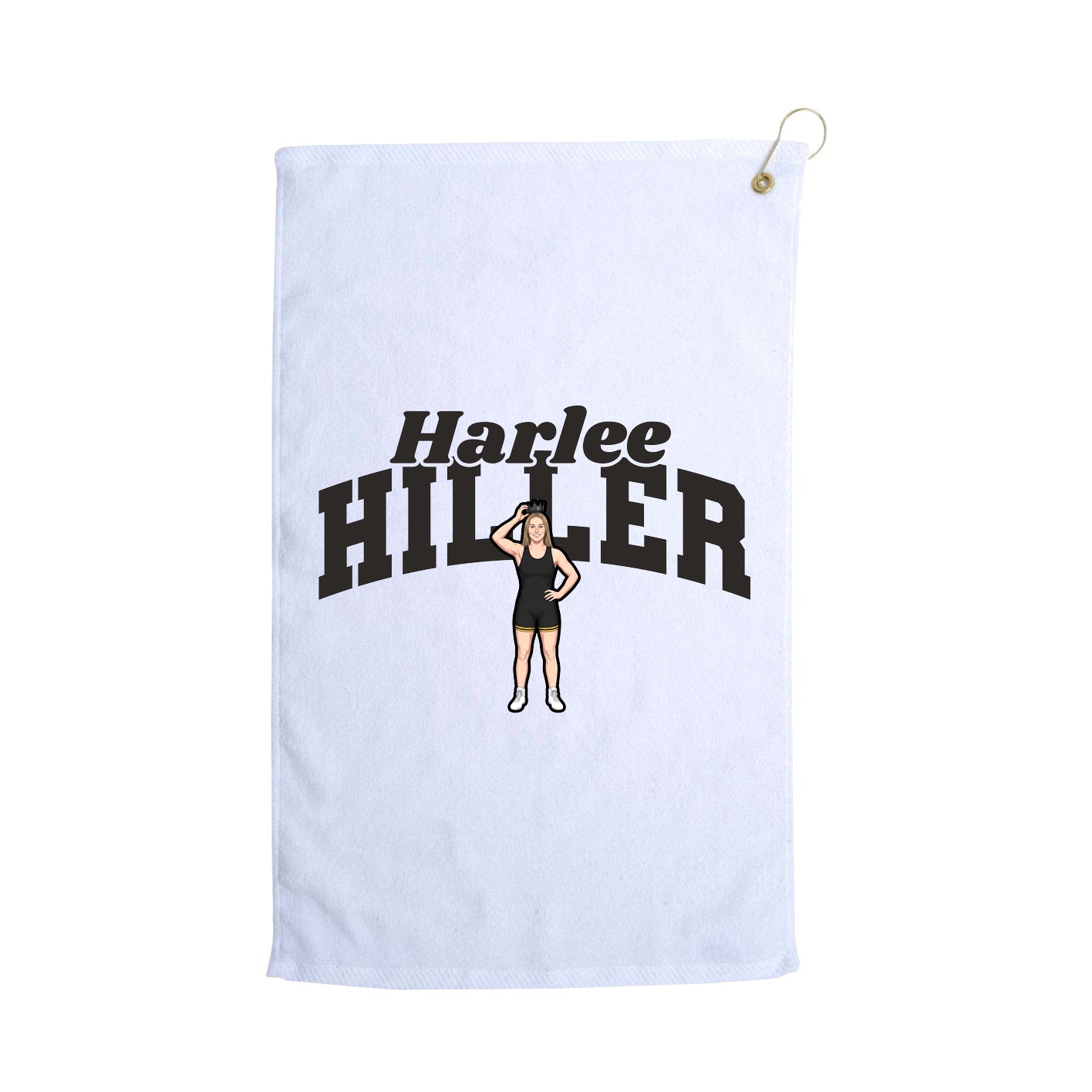 Golf Towel — Signature Arch in White