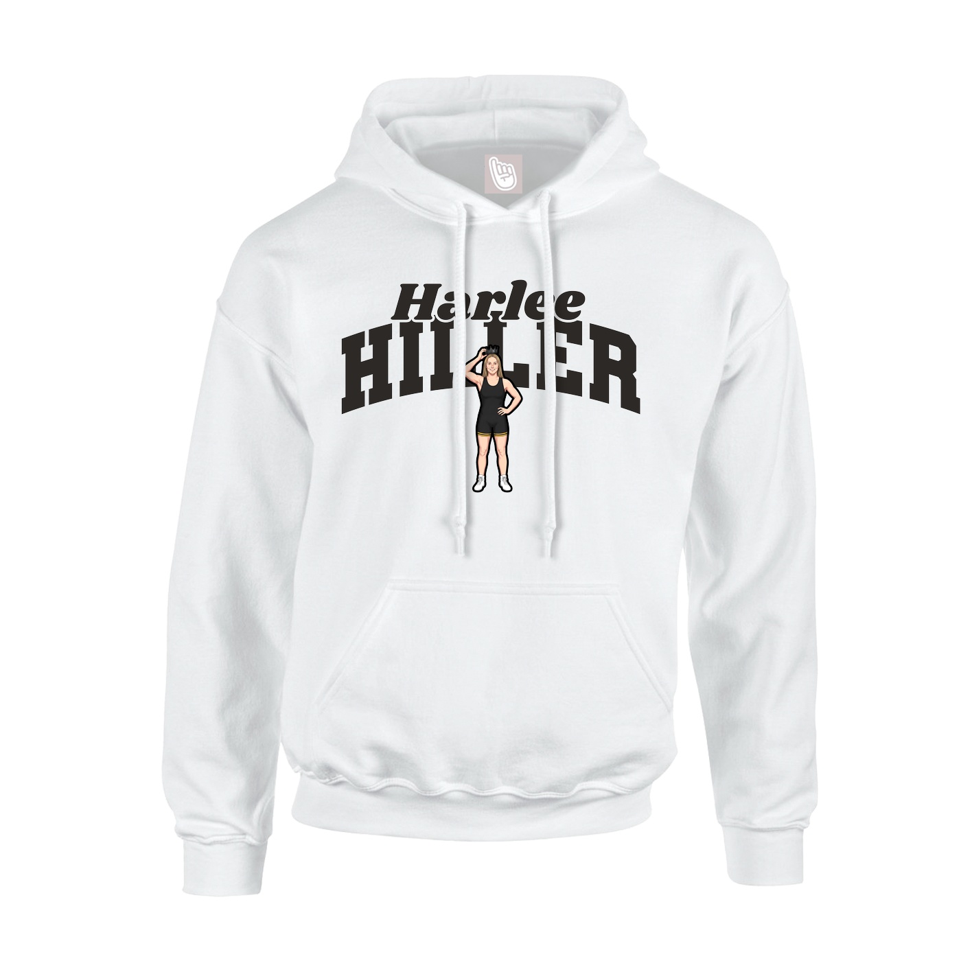 Hoodie — Signature Arch in White