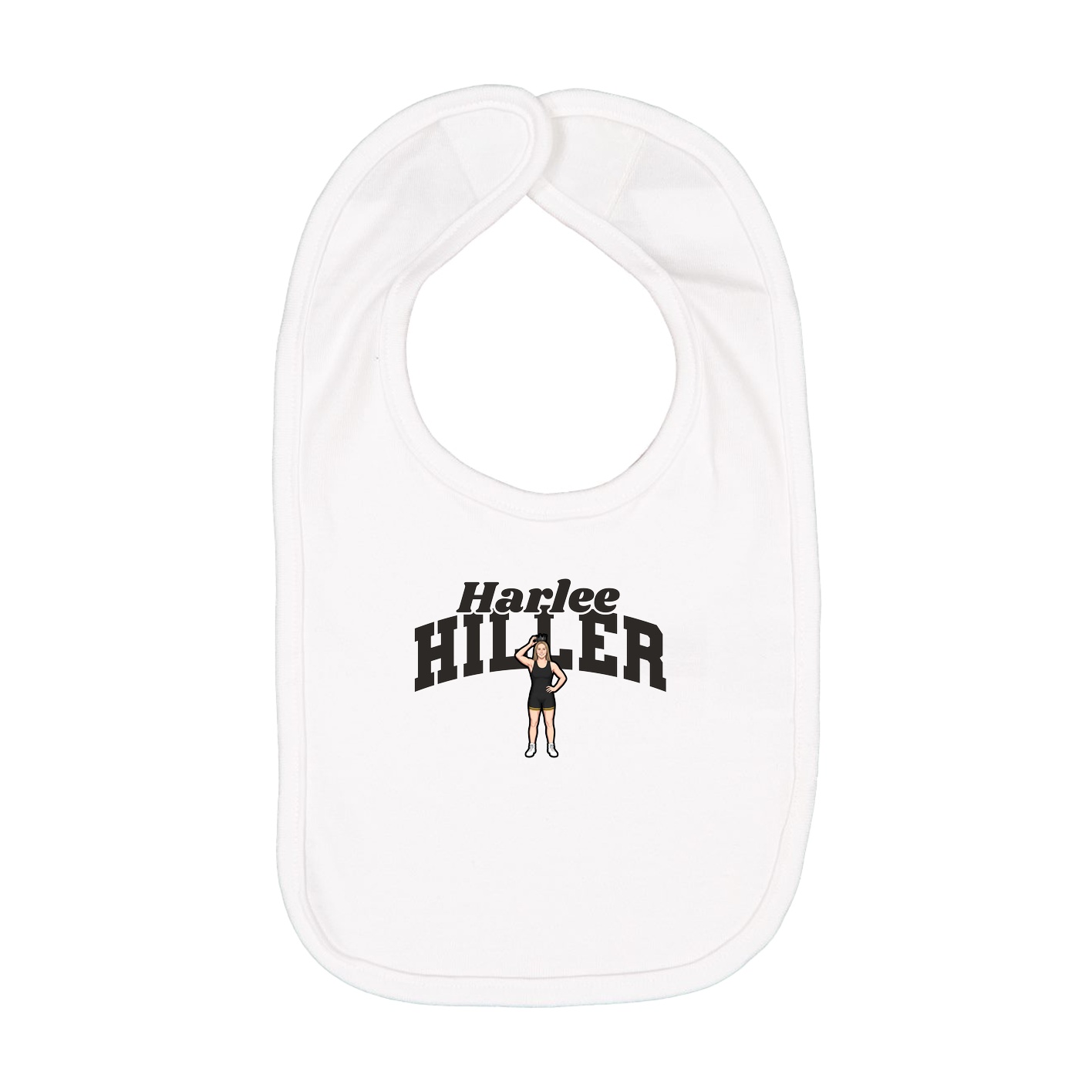 Infant Bib — Signature Arch in White