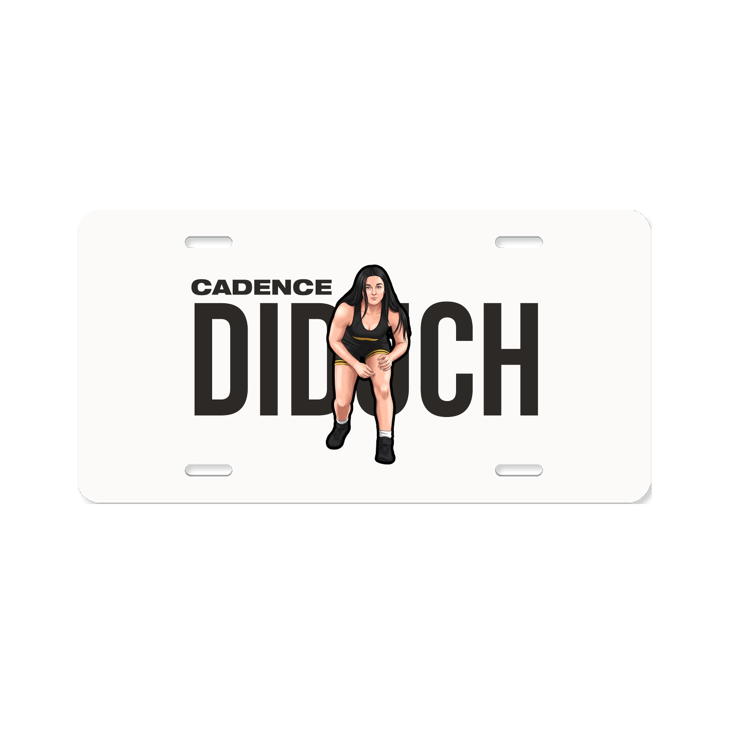 License Plate — Player Name in Classic