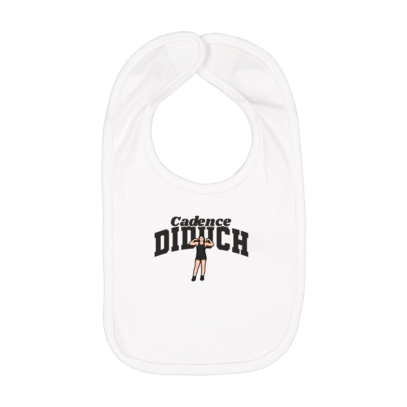 Infant Bib — Signature Arch in White