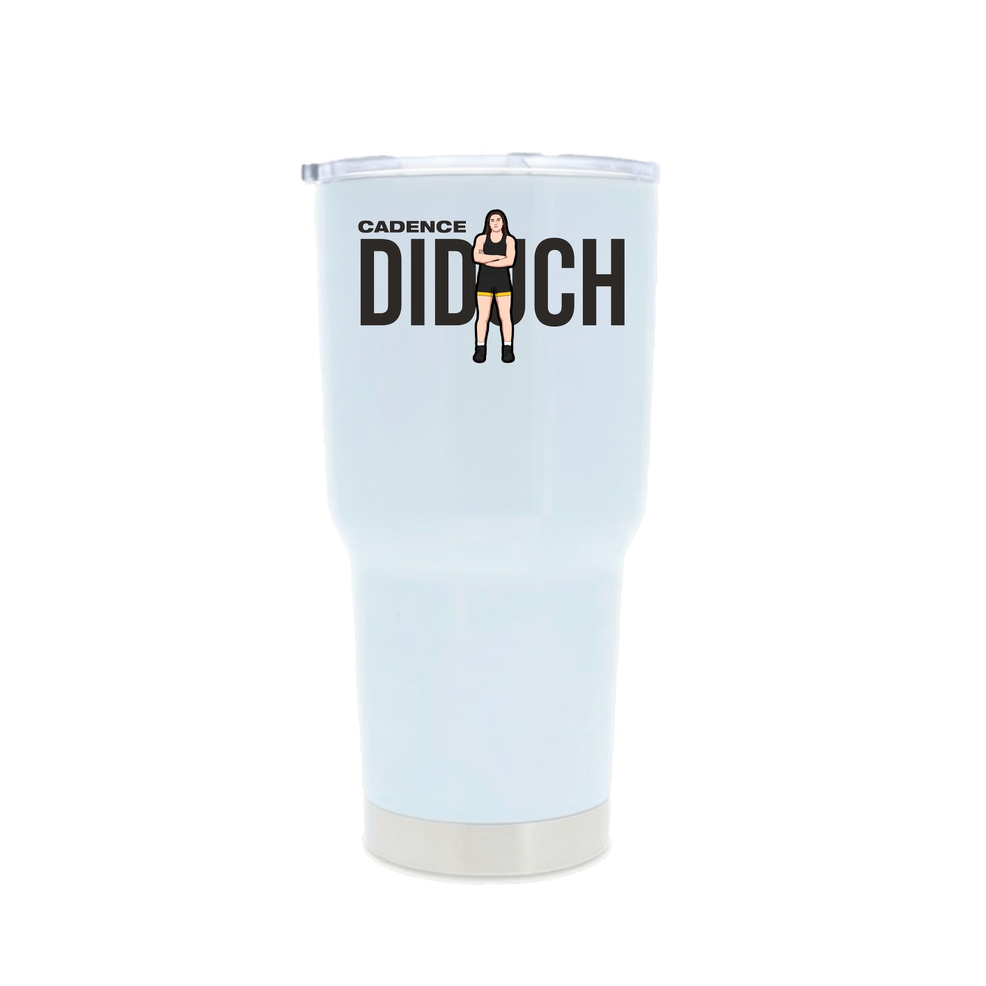 30oz Stainless Steel Tumbler — Player Name in White