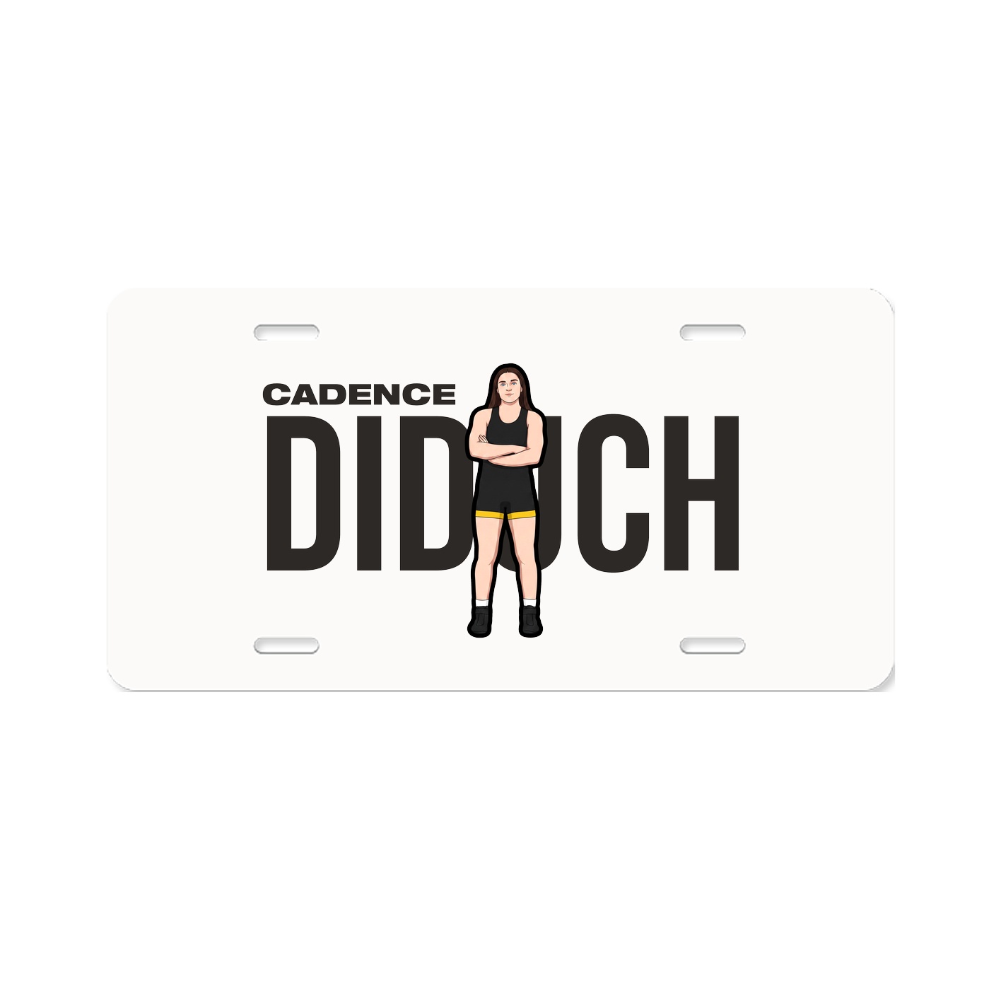 License Plate — Player Name in Classic