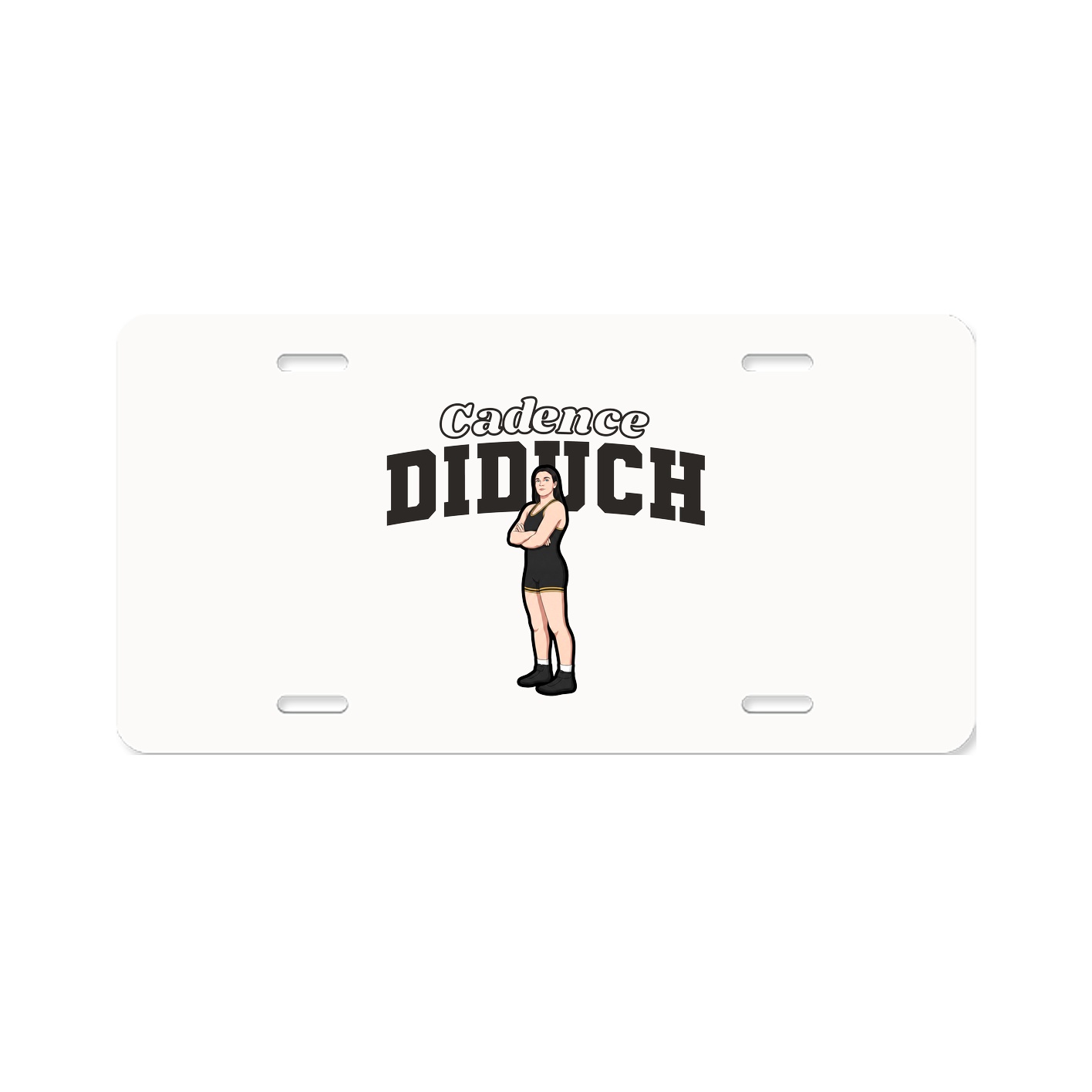 License Plate — Name Arch in Classic
