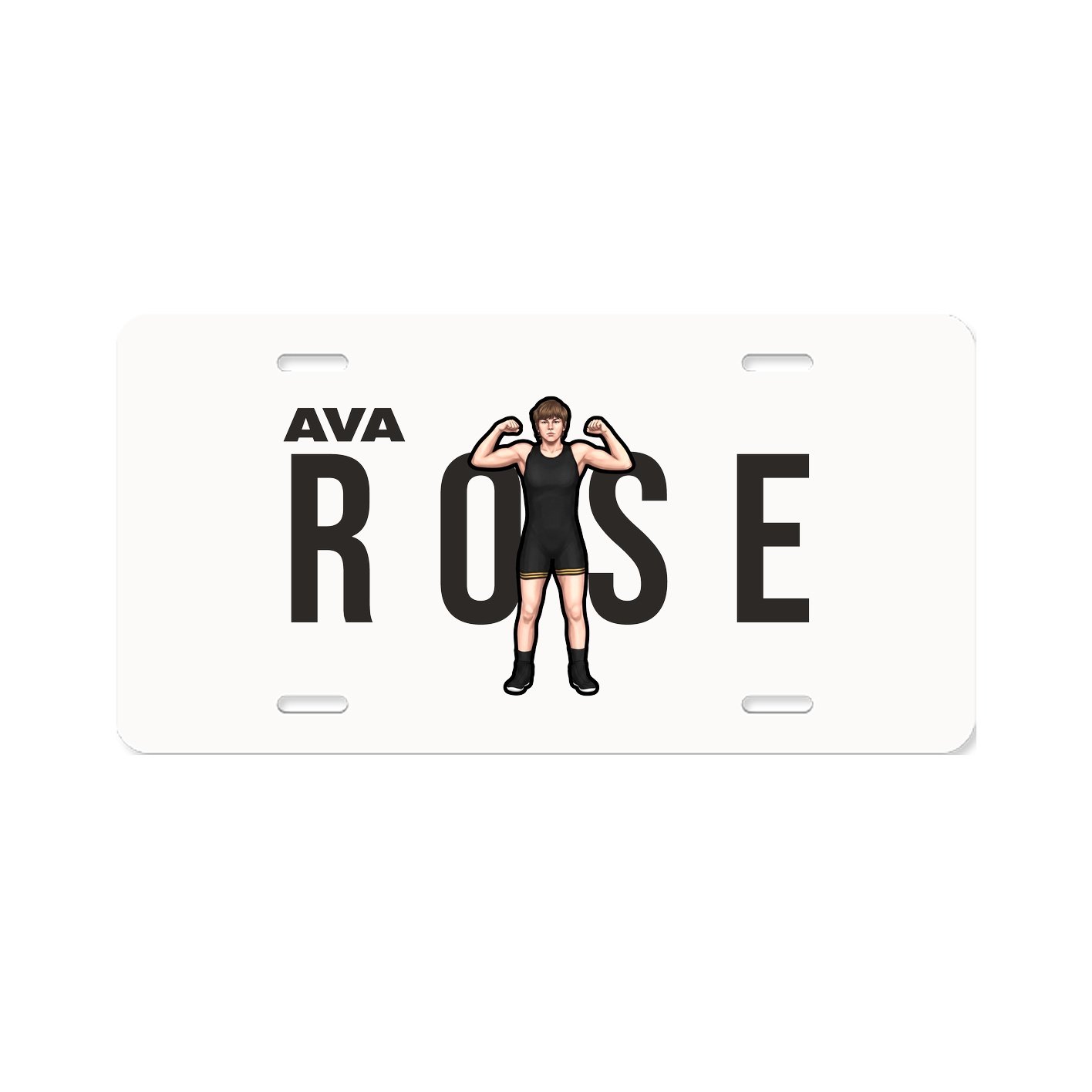 License Plate — Player Name in Classic