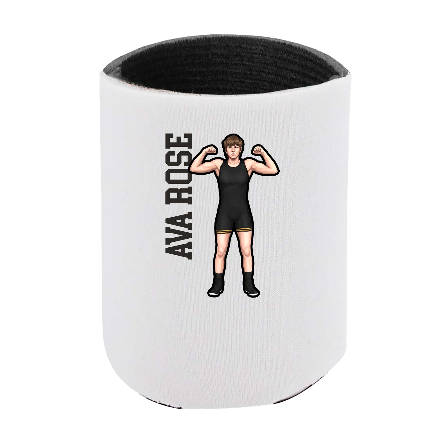 Can Holder — Name Vertical in White