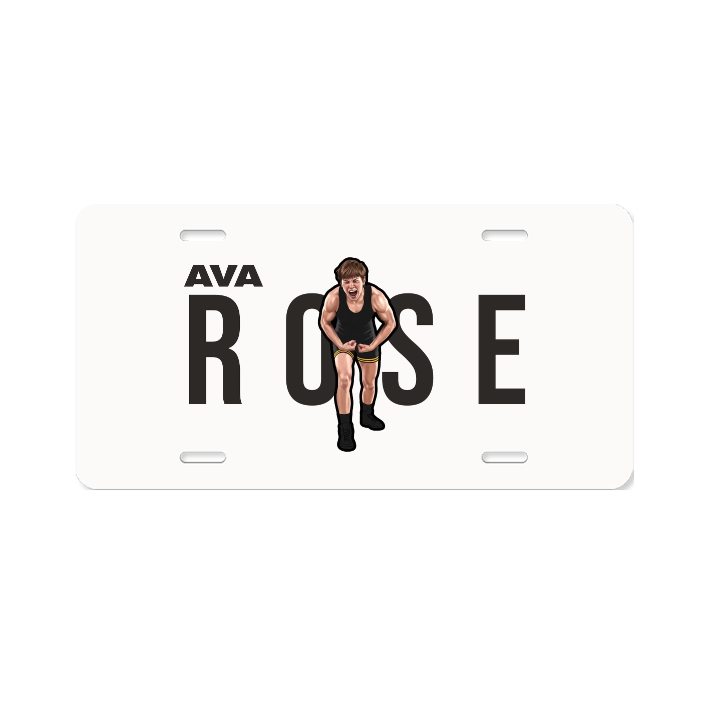 License Plate — Player Name in Classic