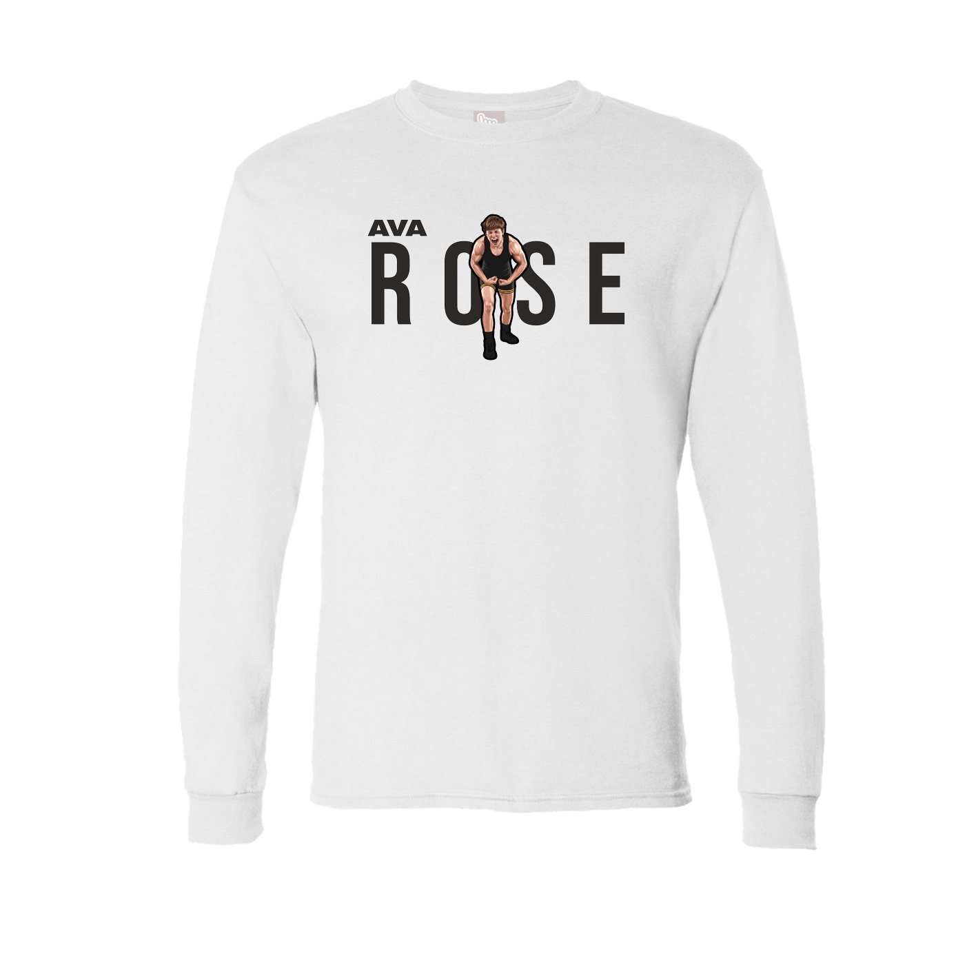 Long Sleeve Tee — Player Name in White