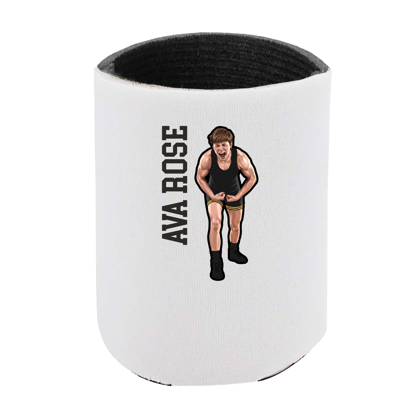 Can Holder — Name Vertical in White