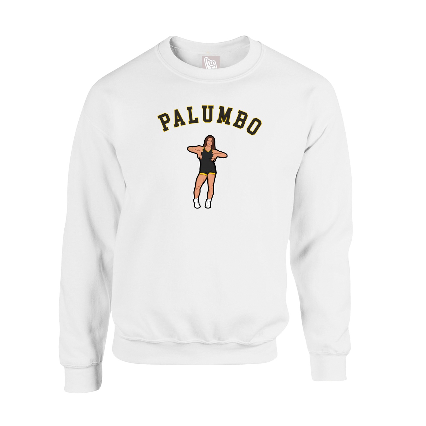 Fleece Crew — Shirsey Arch in White