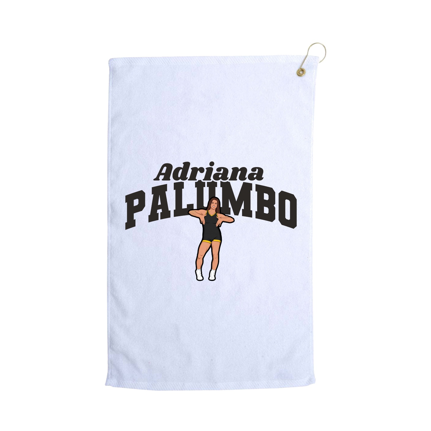 Golf Towel — Signature Arch in White