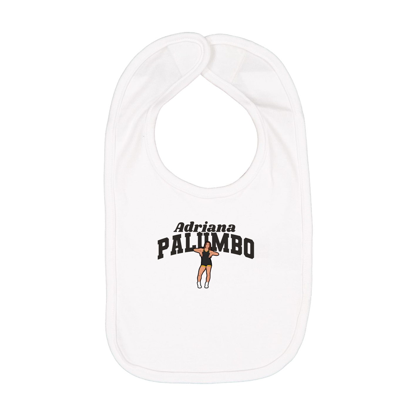 Infant Bib — Signature Arch in White