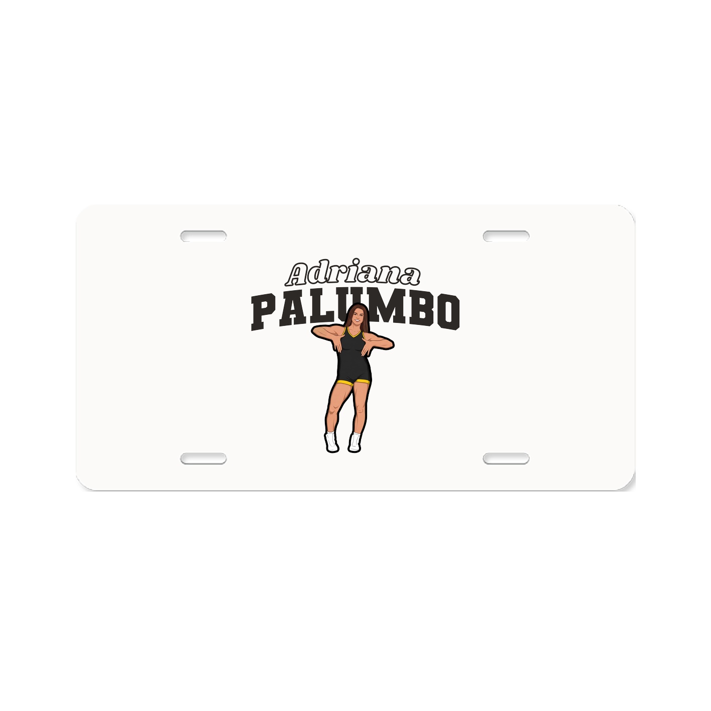License Plate — Name Arch in Classic
