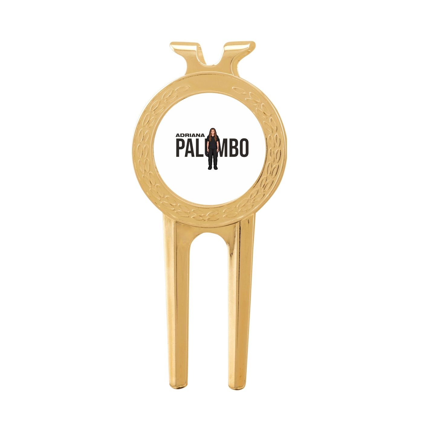 Divot Tool with Ball Marker — Player Name in Classic