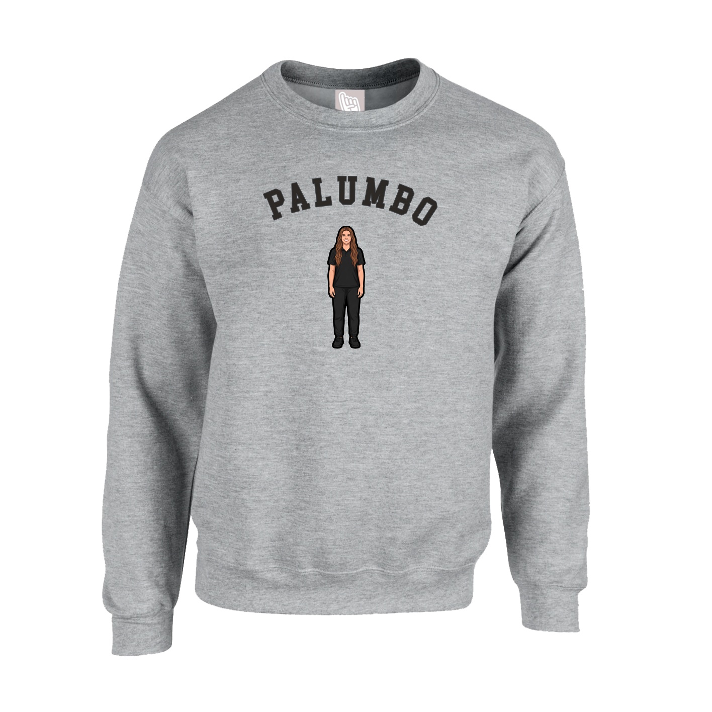 Fleece Crew — Shirsey Arch in Grey