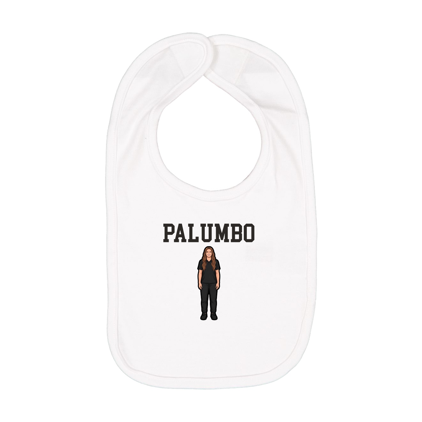 Infant Bib — Shirsey in White