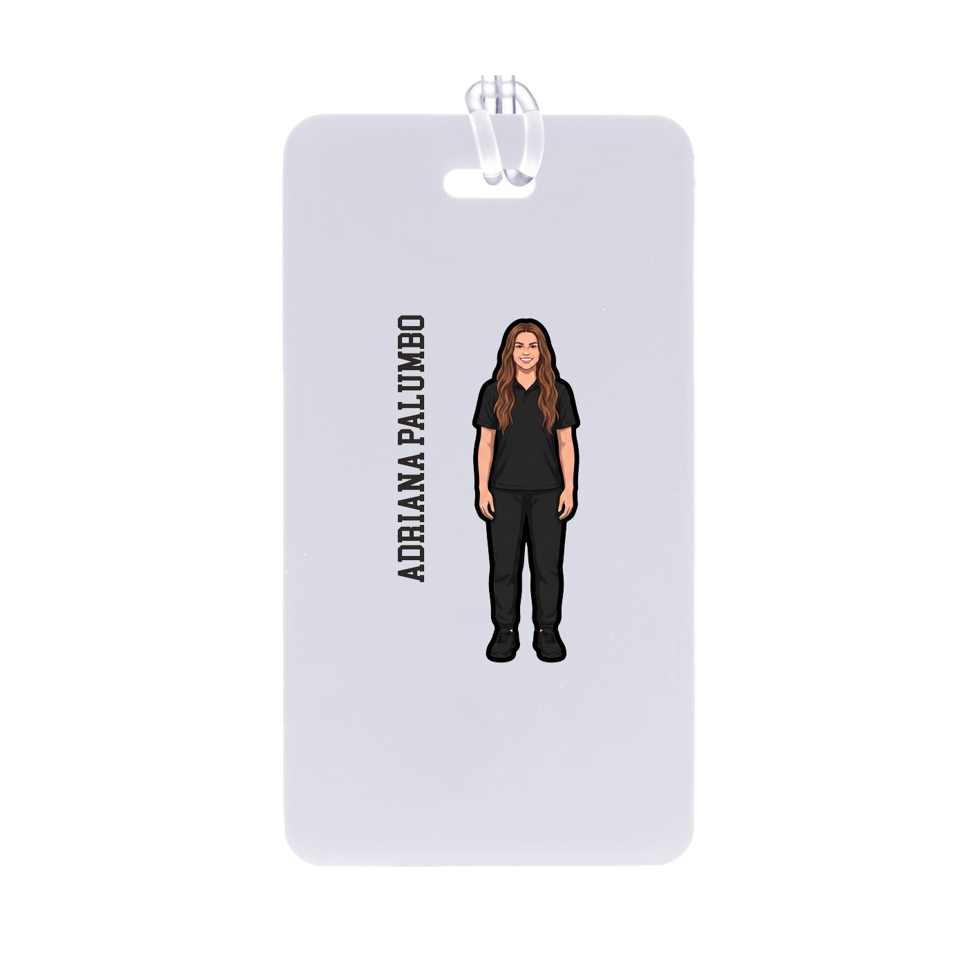 Bag Tag — Name Vertical in Classic