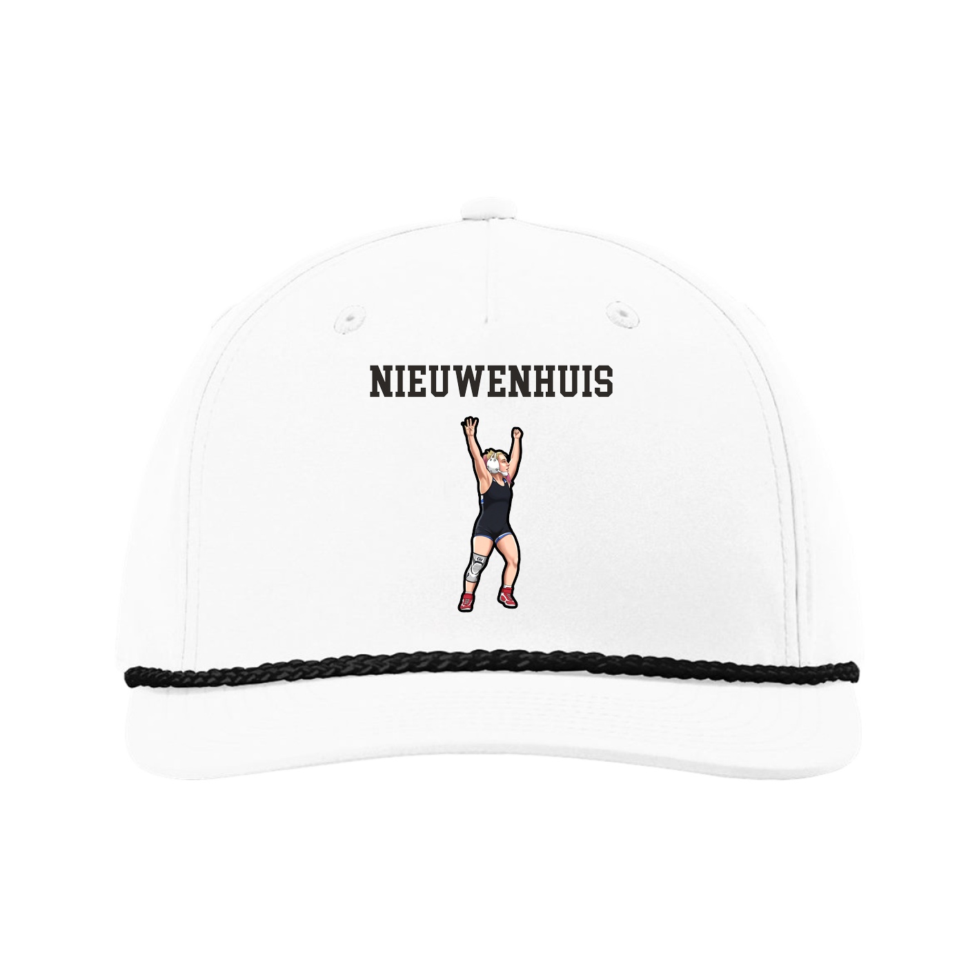 Five-Panel Classic Rope Cap — Shirsey in White