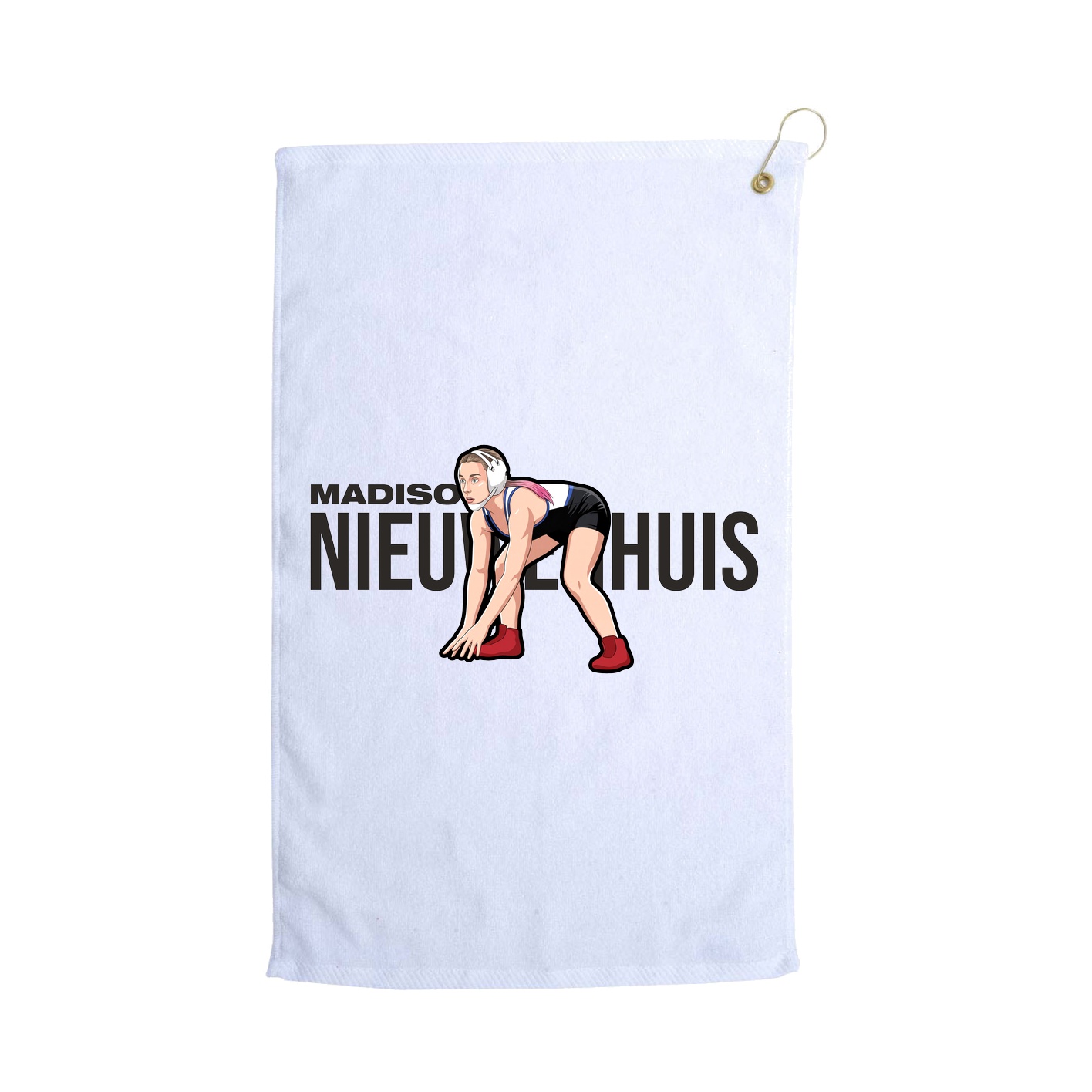 Golf Towel — Player Name in White