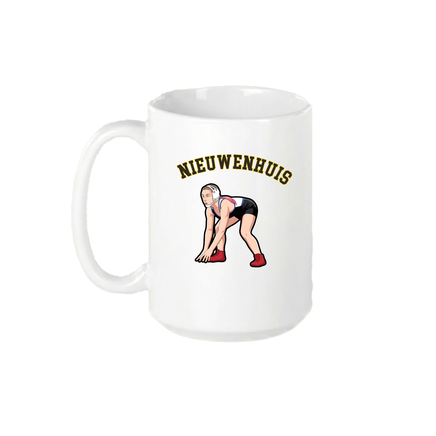 15oz Coffee Mug — Shirsey Arch in White