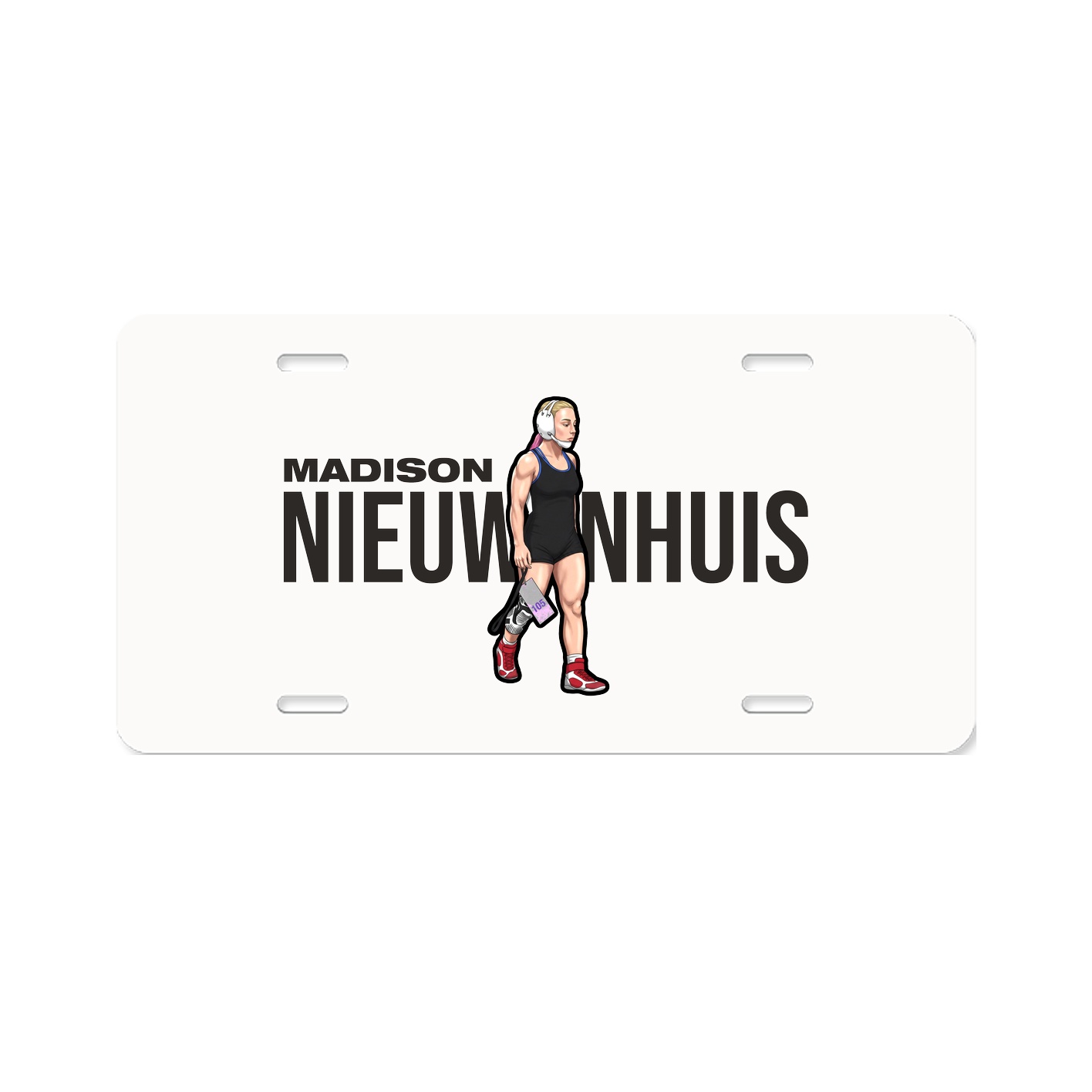License Plate — Player Name in Classic