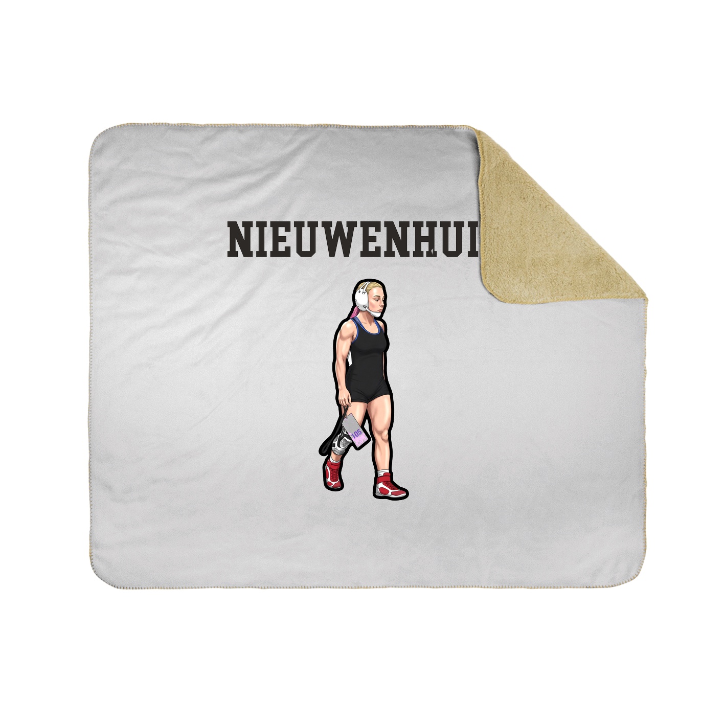 Throw Blanket — Shirsey in White