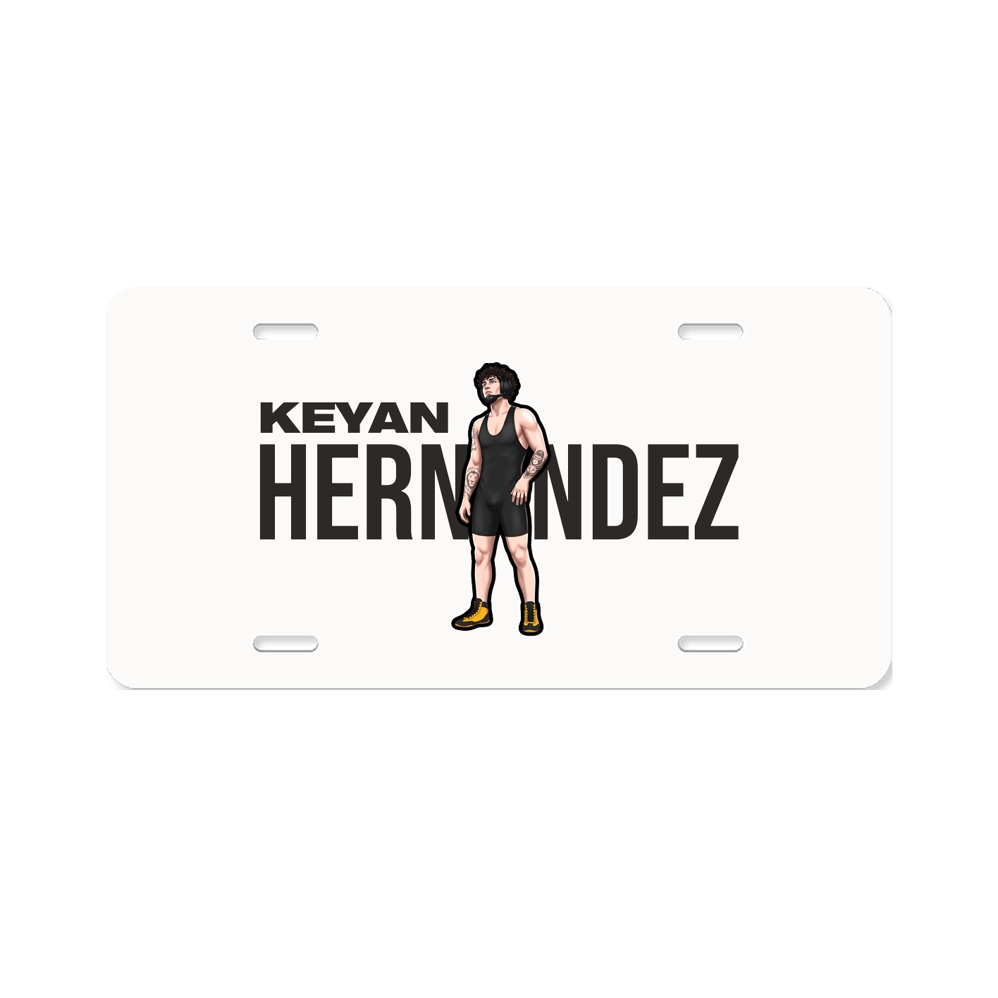 License Plate — Player Name in Classic