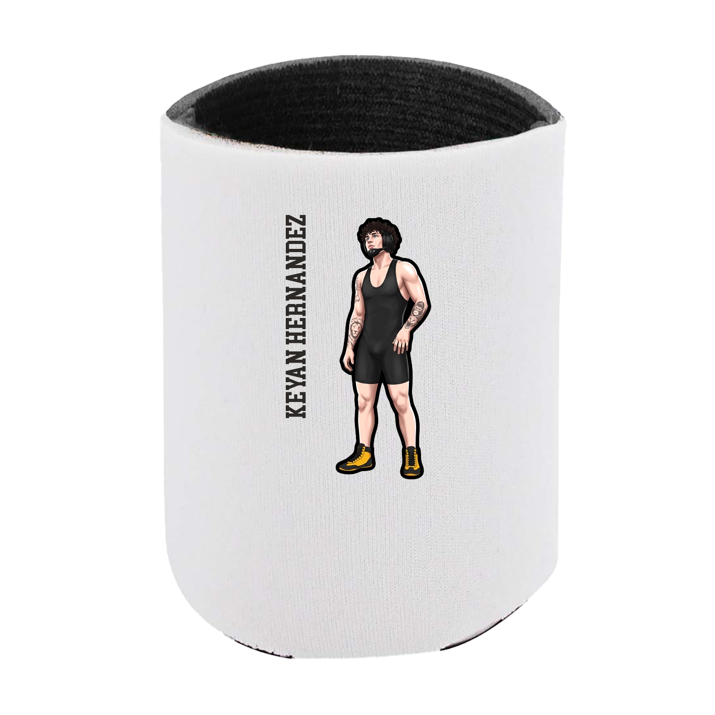 Can Holder — Name Vertical in White