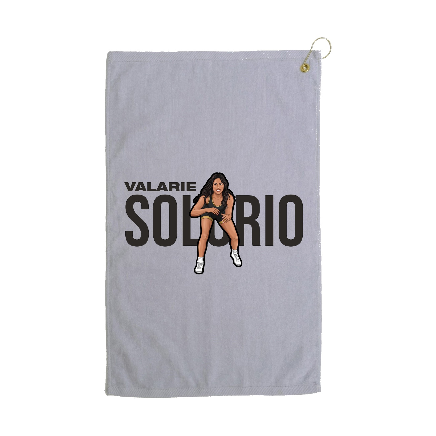Golf Towel — Player Name in Grey
