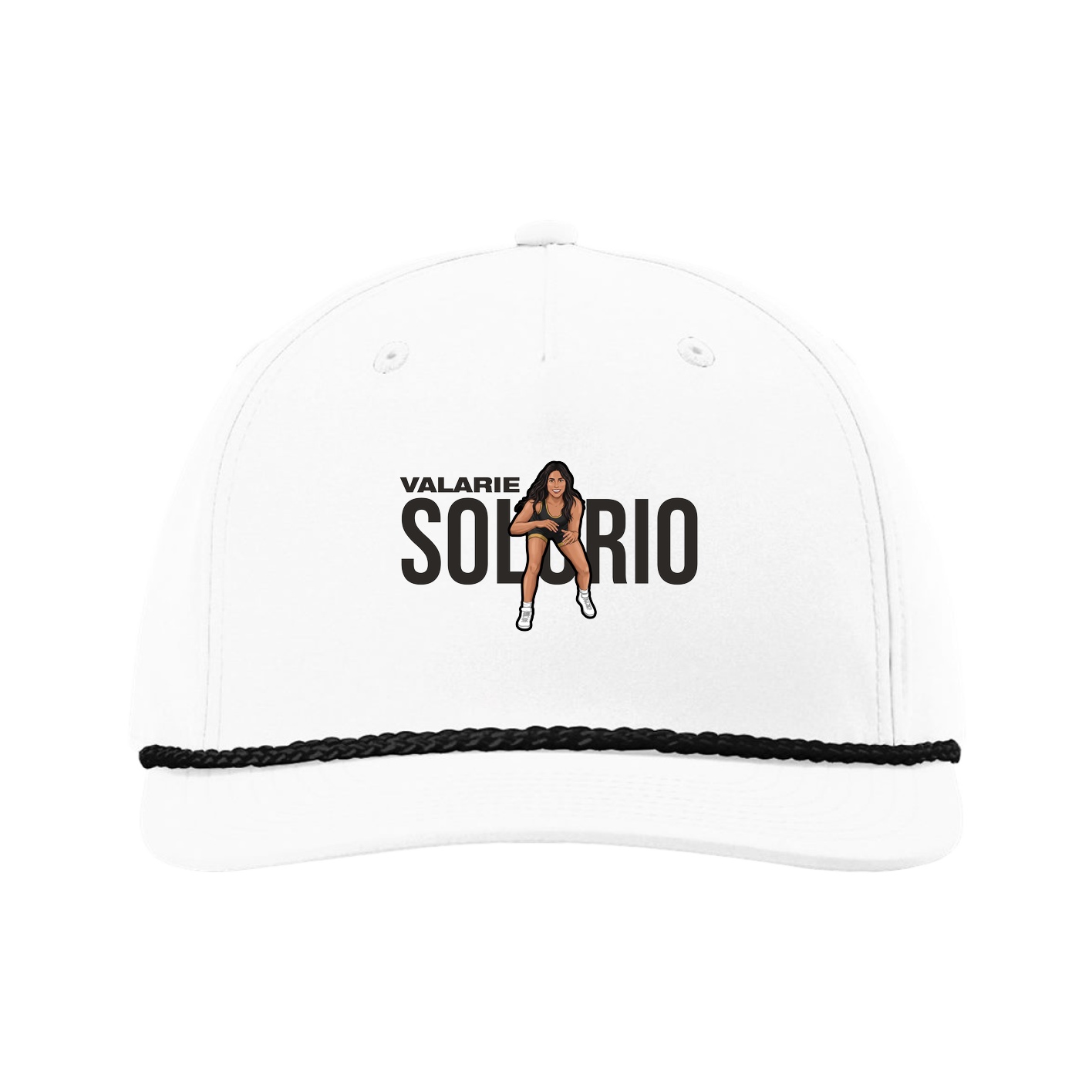 Five-Panel Classic Rope Cap — Player Name in White