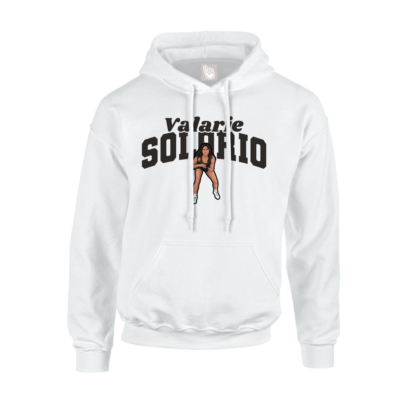Hoodie — Signature Arch in White