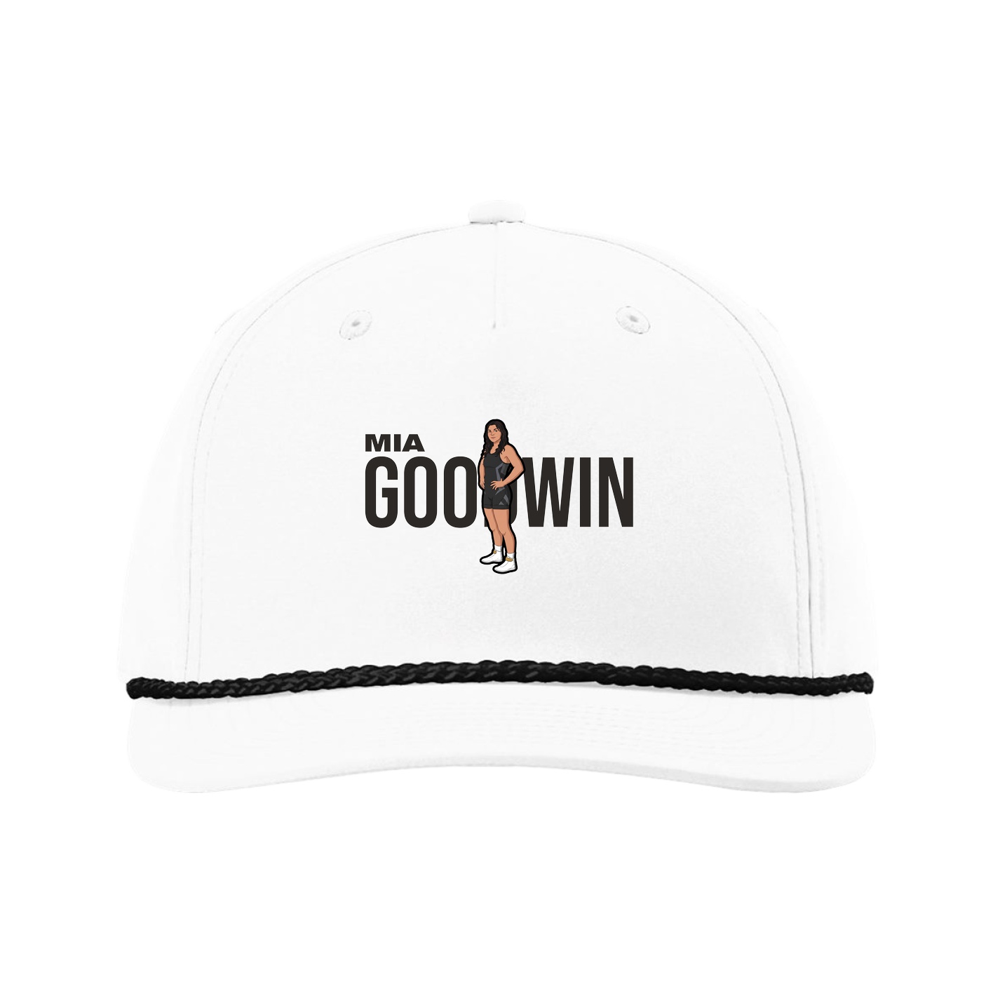 Five-Panel Classic Rope Cap — Player Name in White