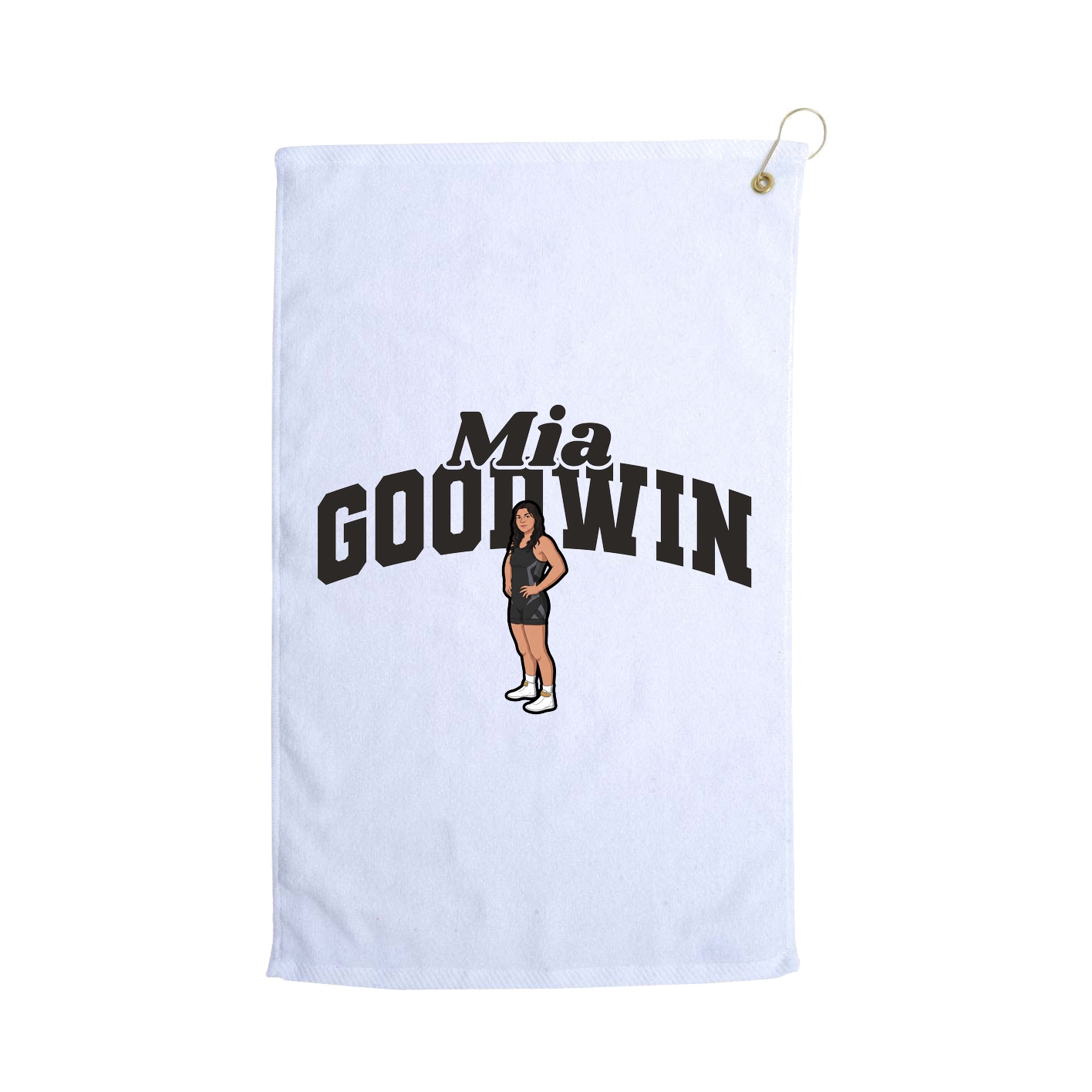 Golf Towel — Signature Arch in White
