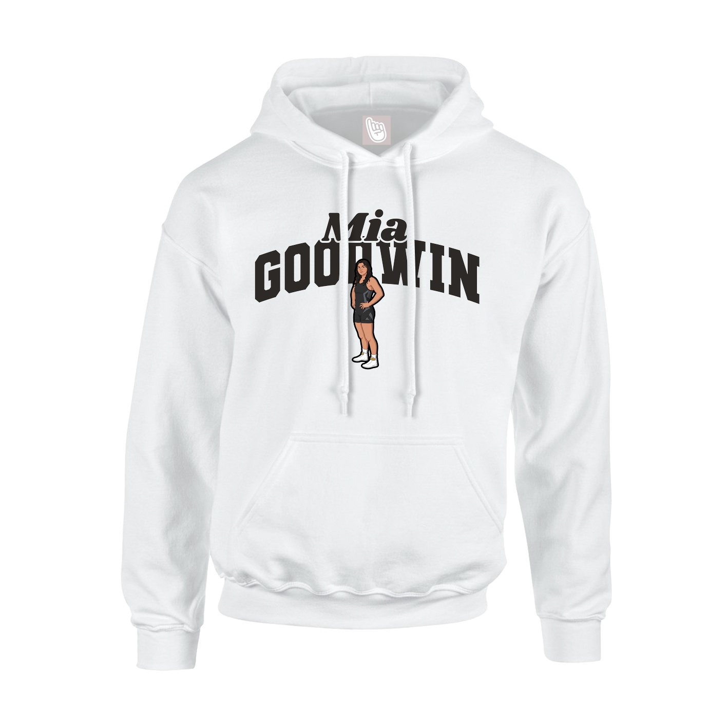 Hoodie — Signature Arch in White