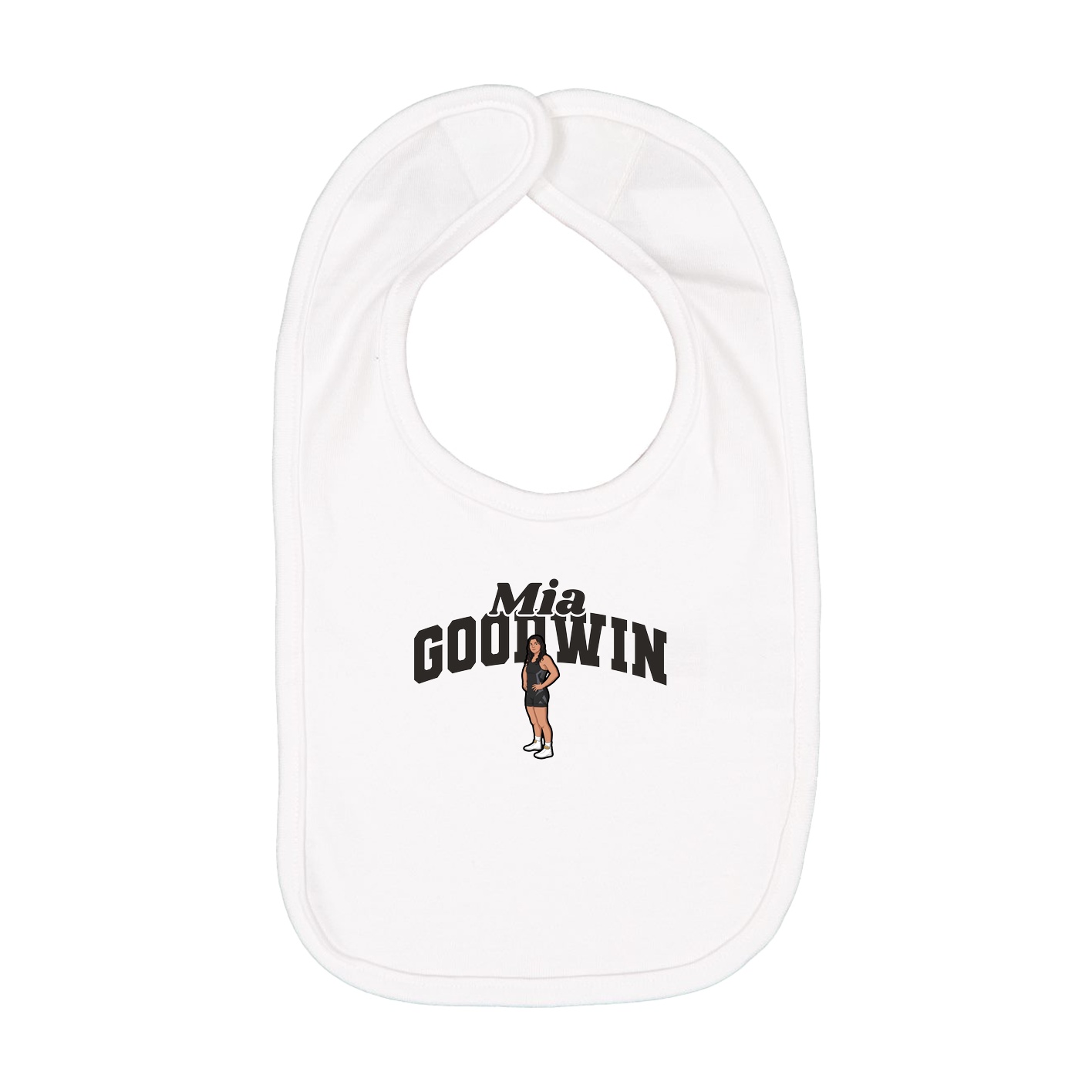 Infant Bib — Signature Arch in White