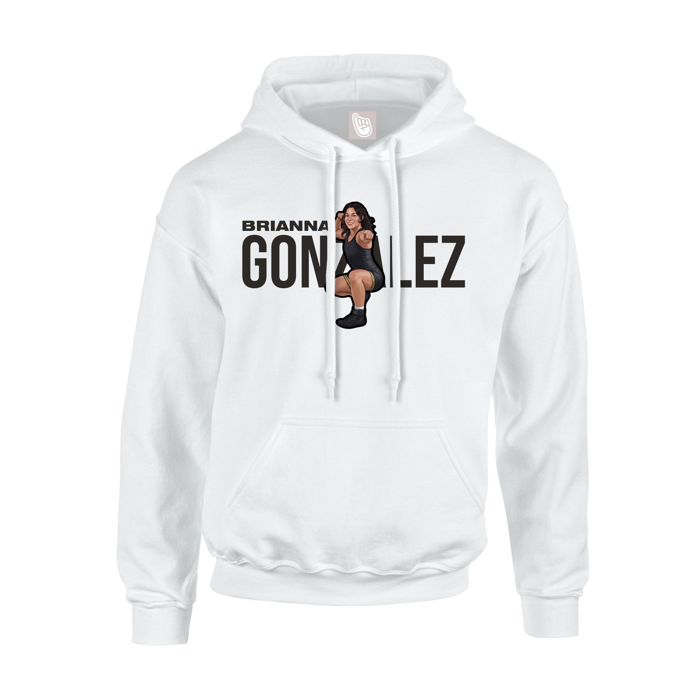 Youth Hoodie — Player Name in White