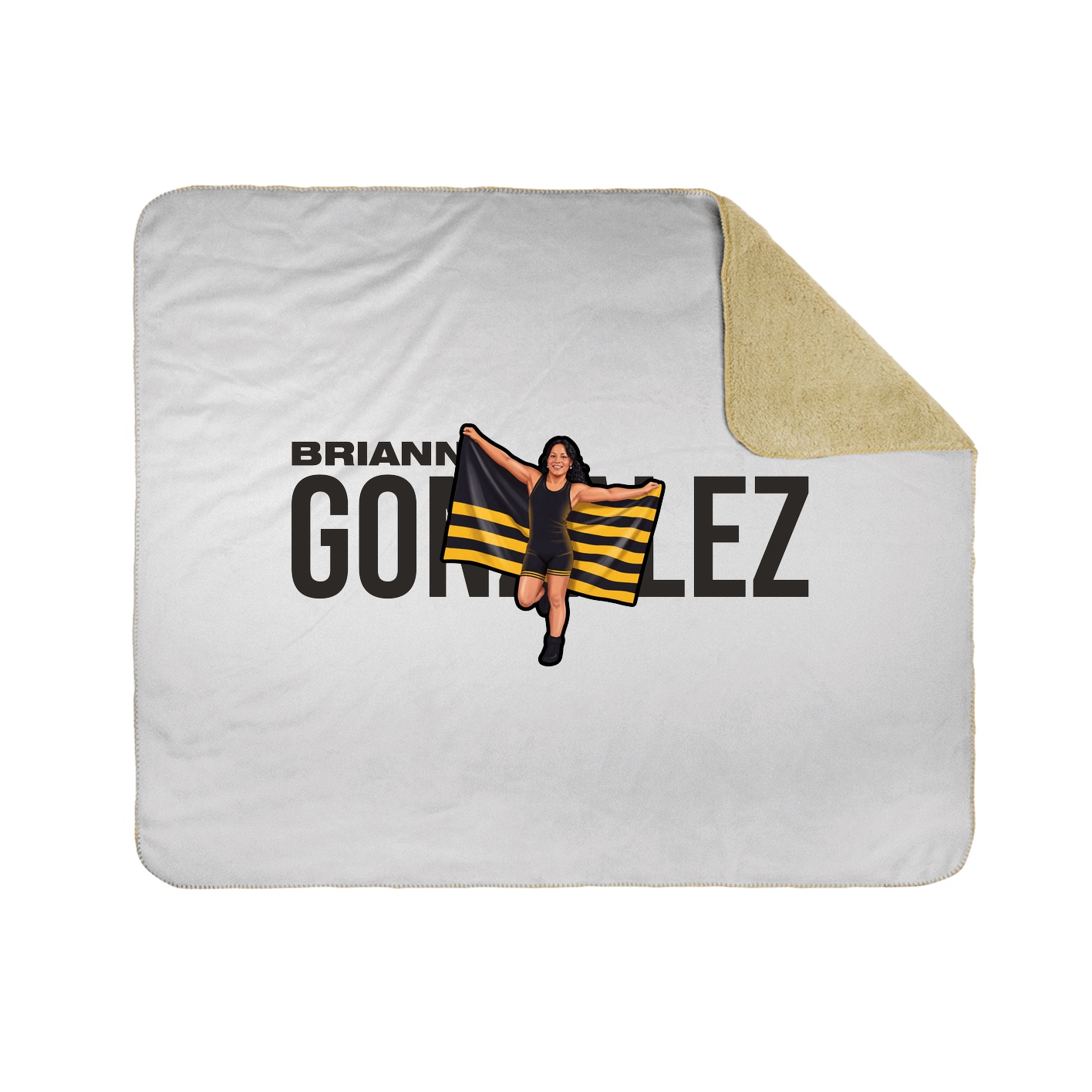 Throw Blanket — Player Name in White