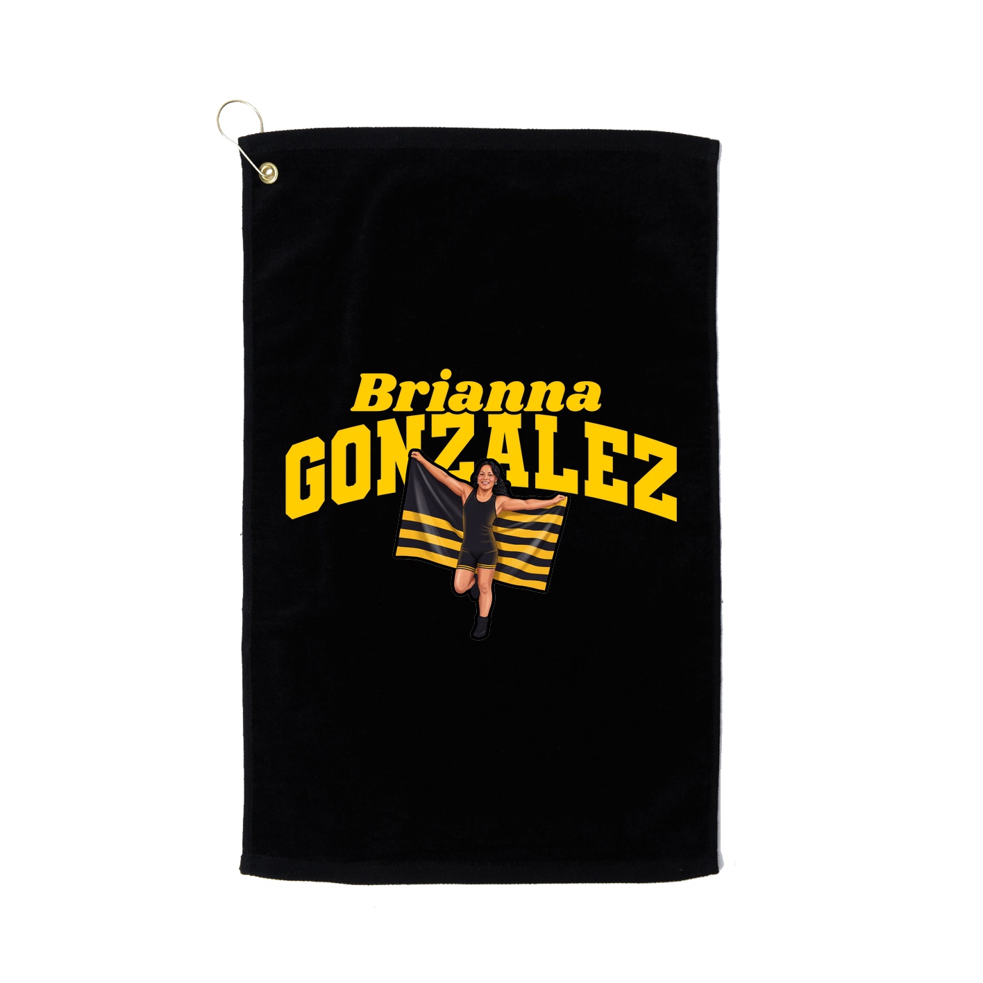 Golf Towel — Signature Arch in Black