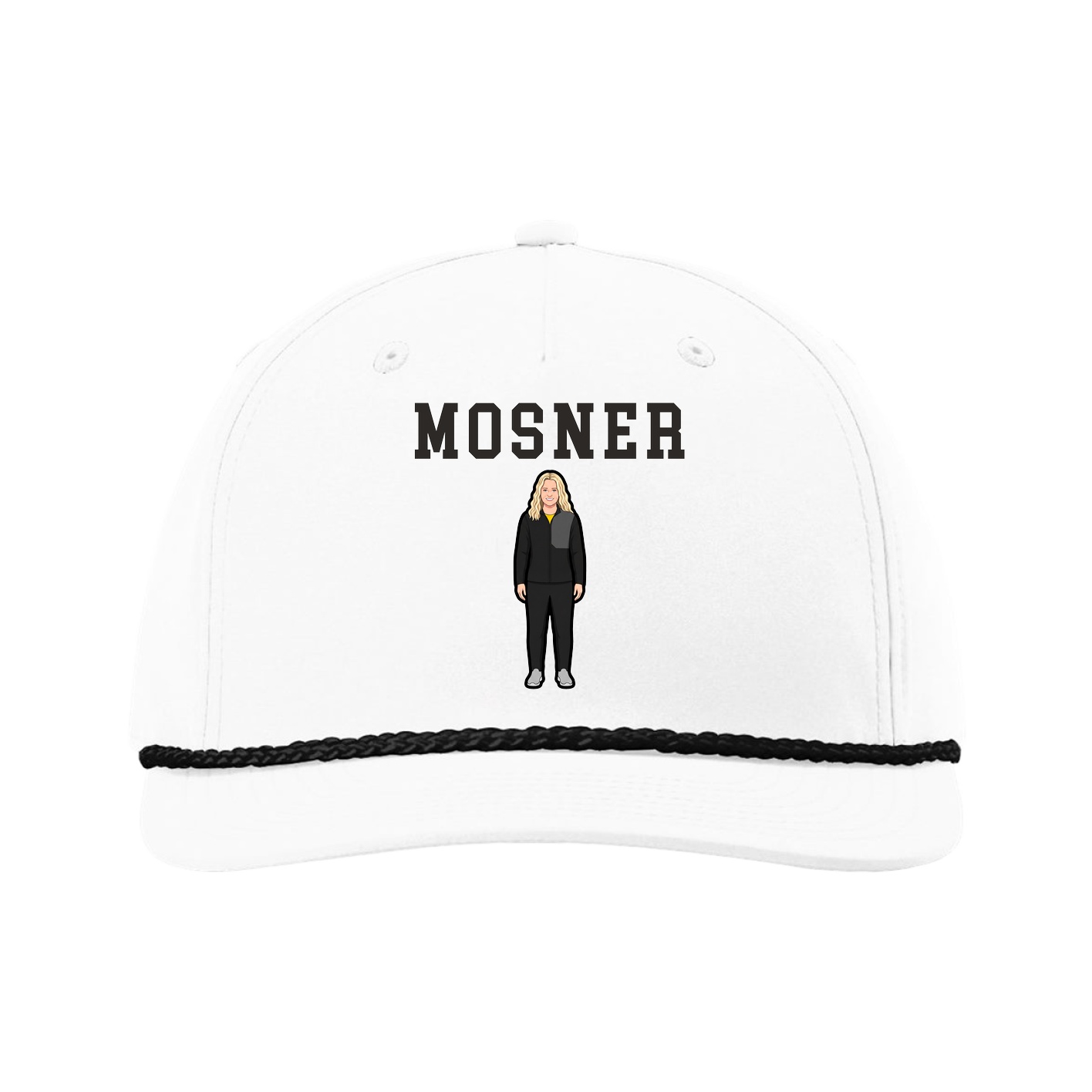 Five-Panel Classic Rope Cap — Shirsey in White