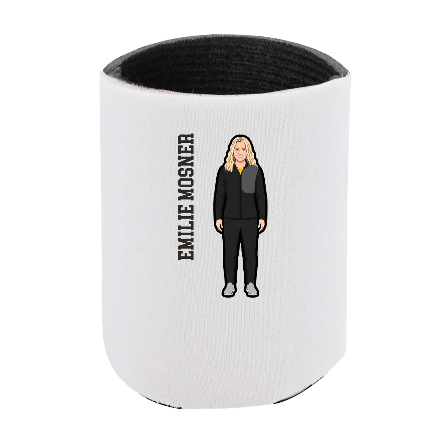 Can Holder — Name Vertical in White