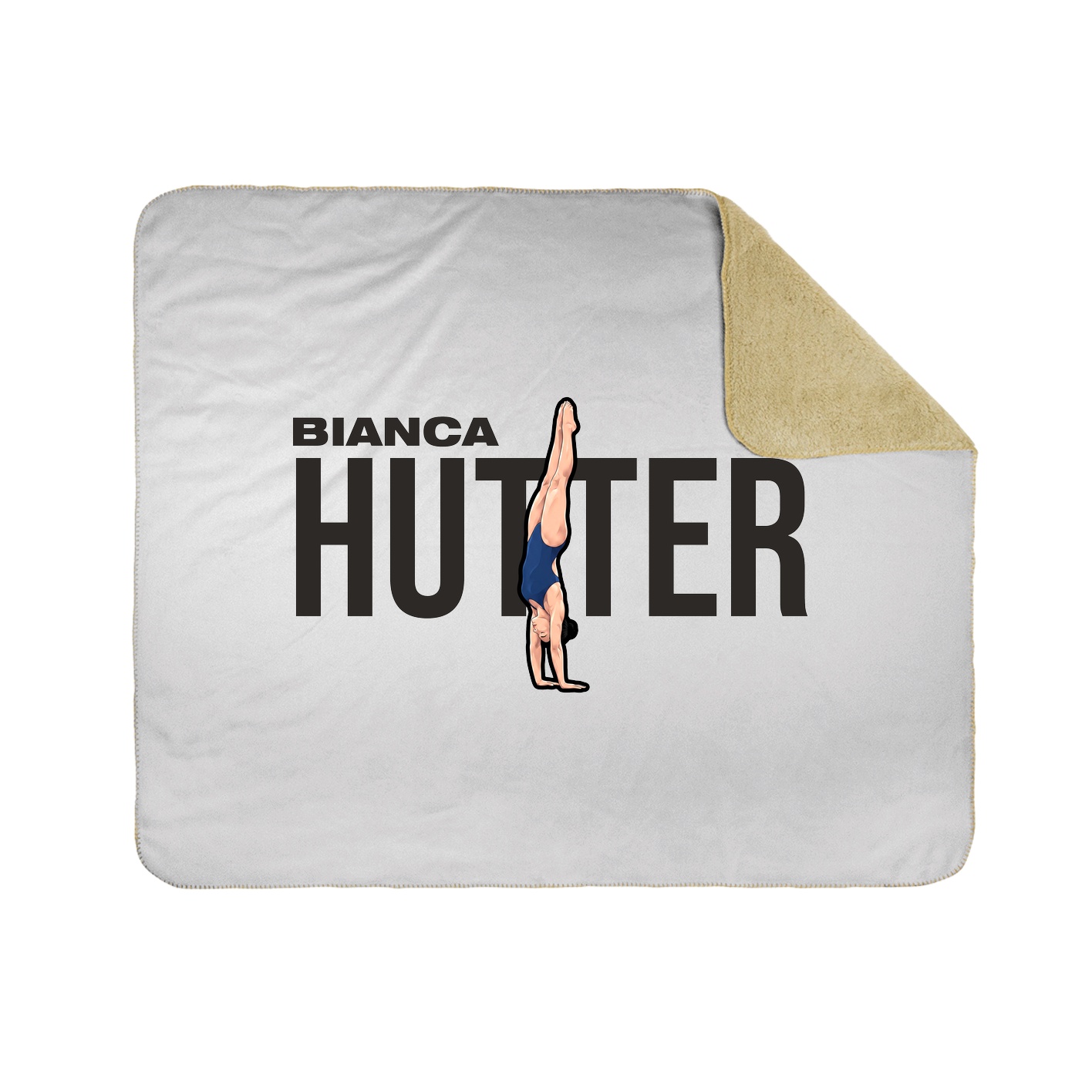 Throw Blanket — Player Name in White