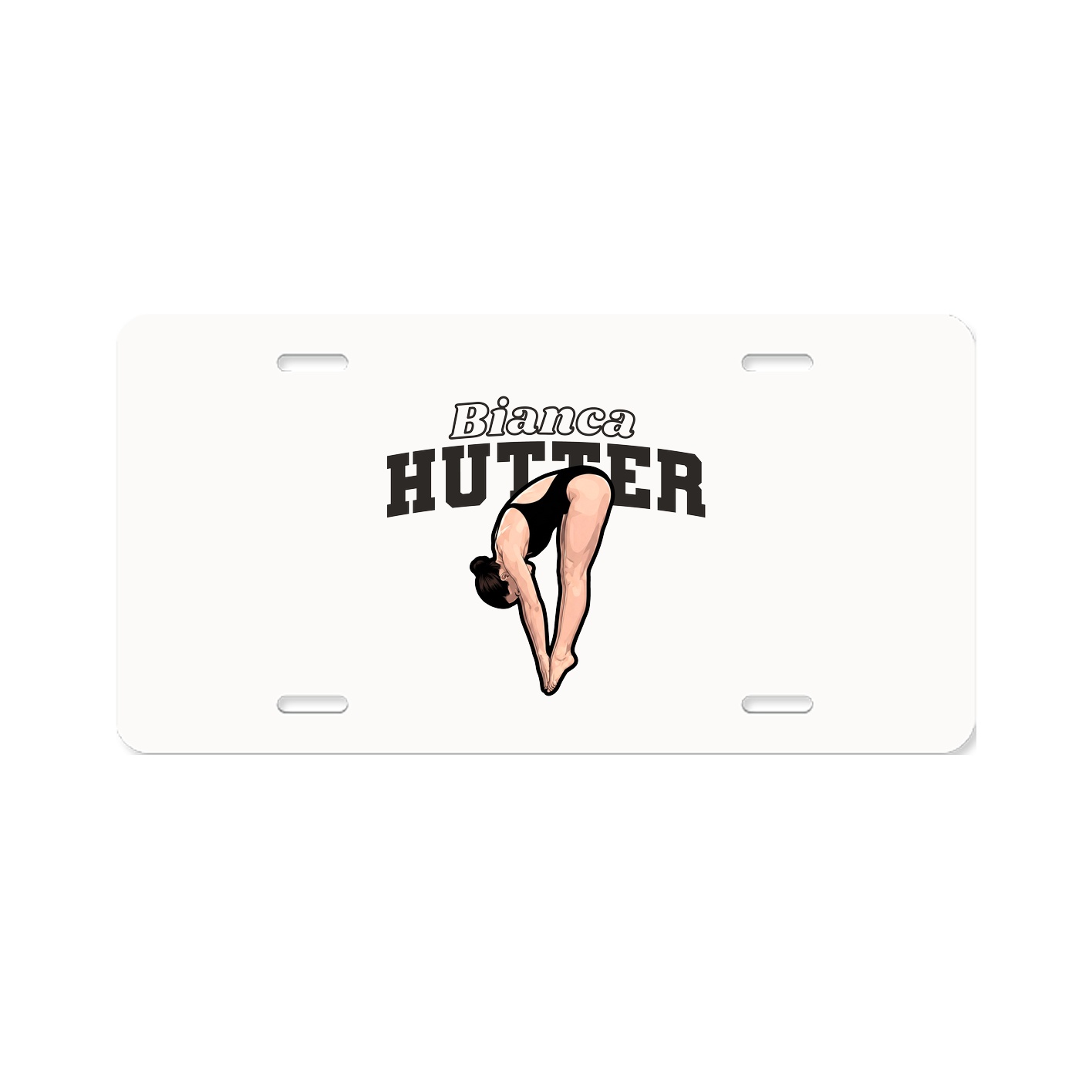 License Plate — Name Arch in Classic