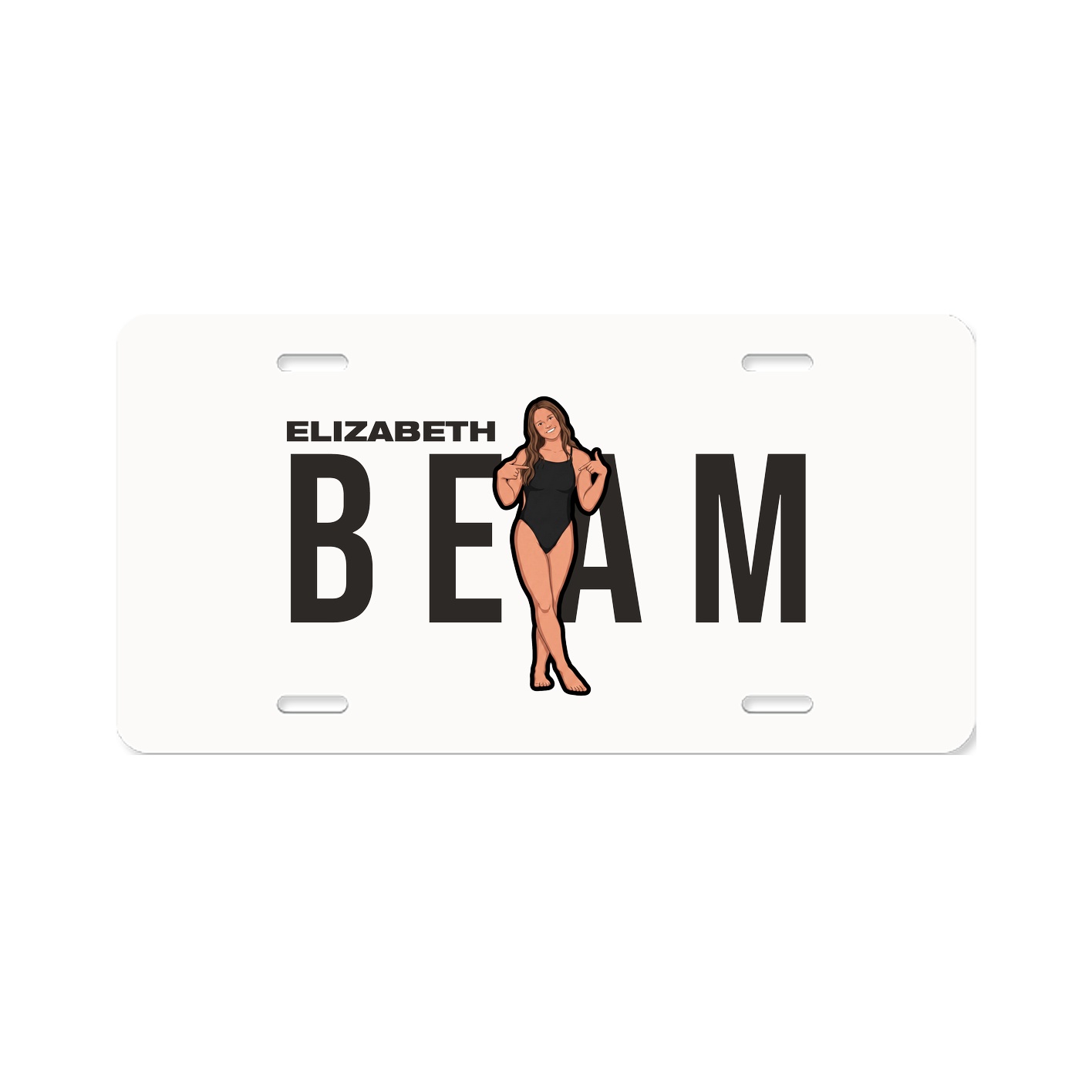 License Plate — Player Name in Classic