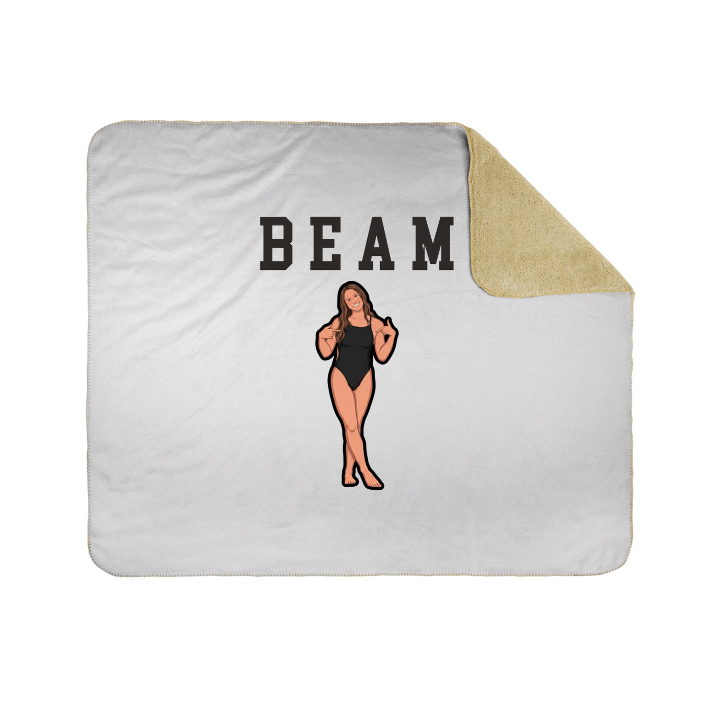 Throw Blanket — Shirsey in White