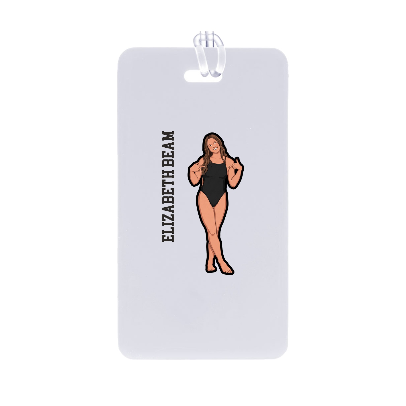 Bag Tag — Name Vertical in Classic