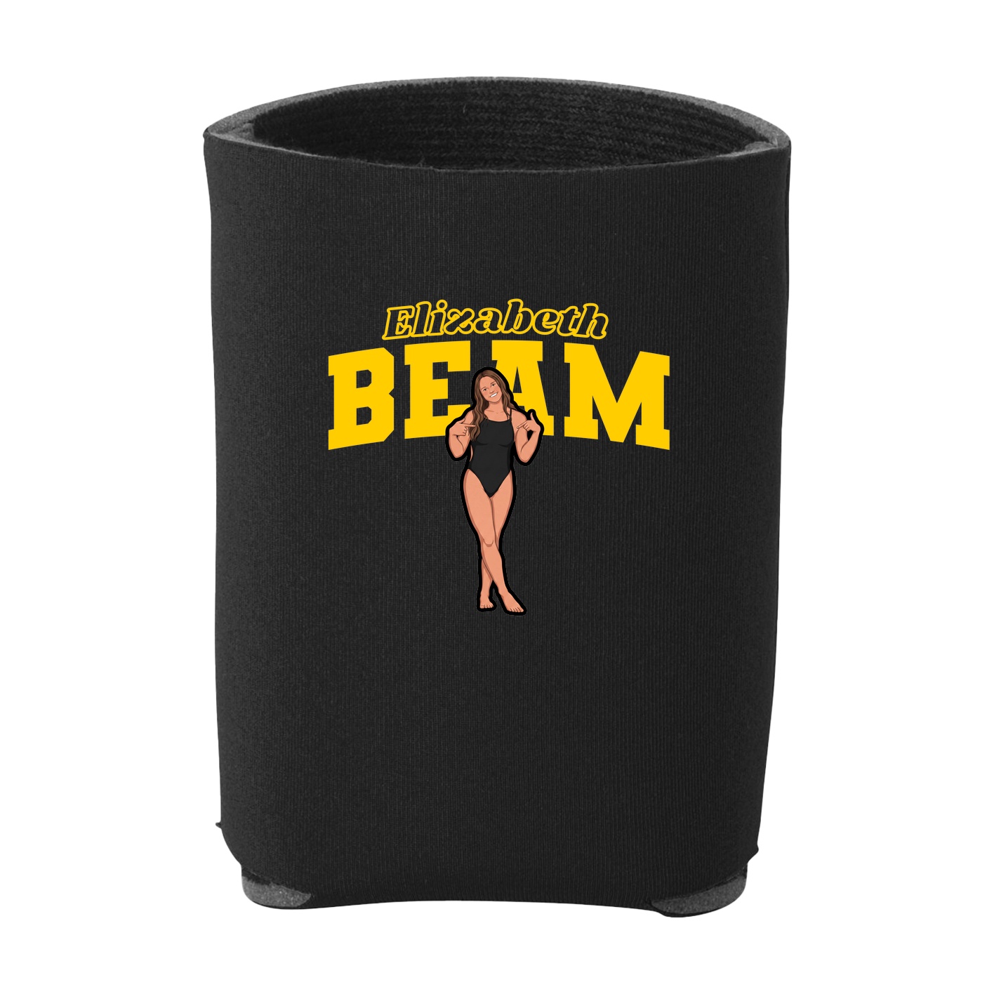Can Holder — Name Arch in Black