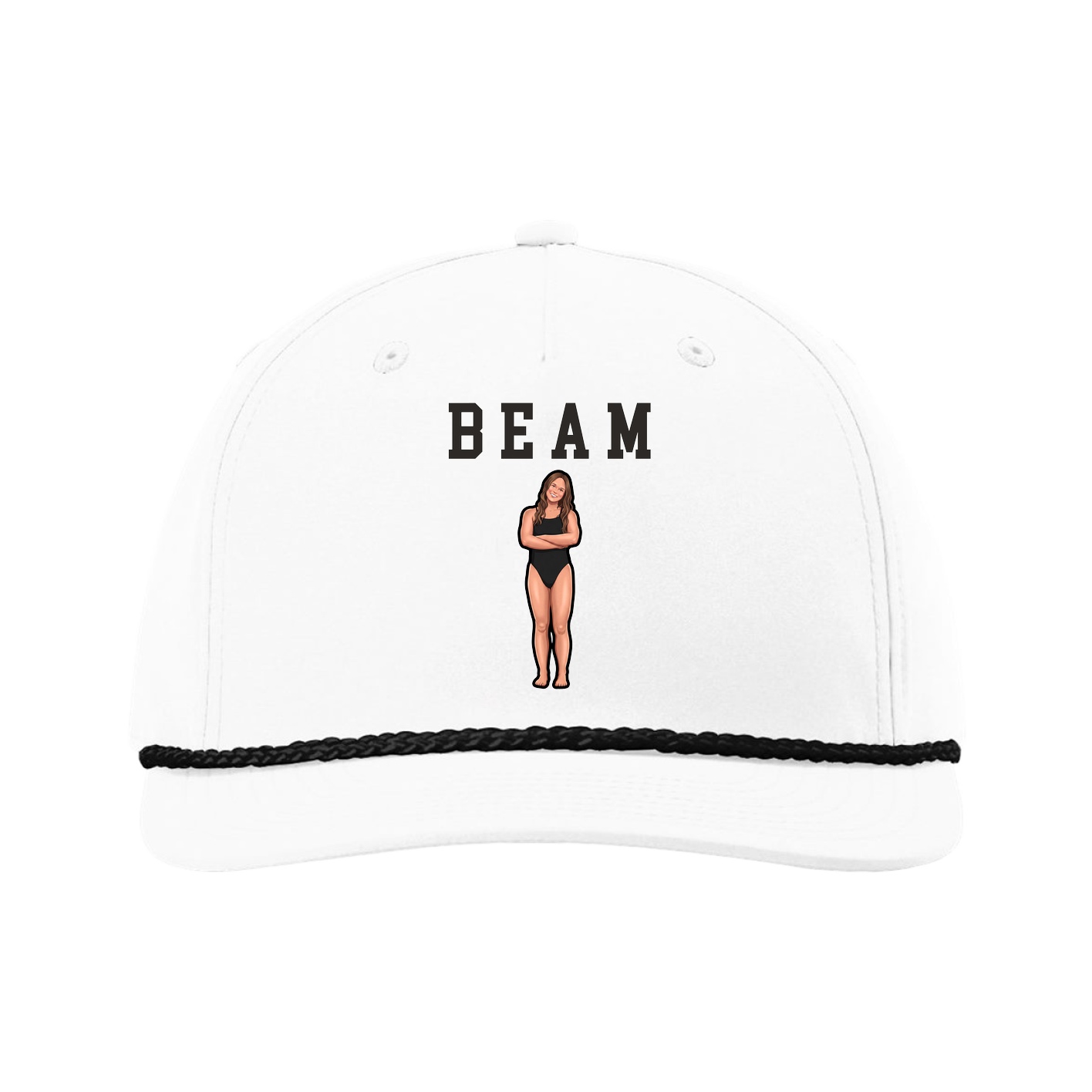 Five-Panel Classic Rope Cap — Shirsey in White