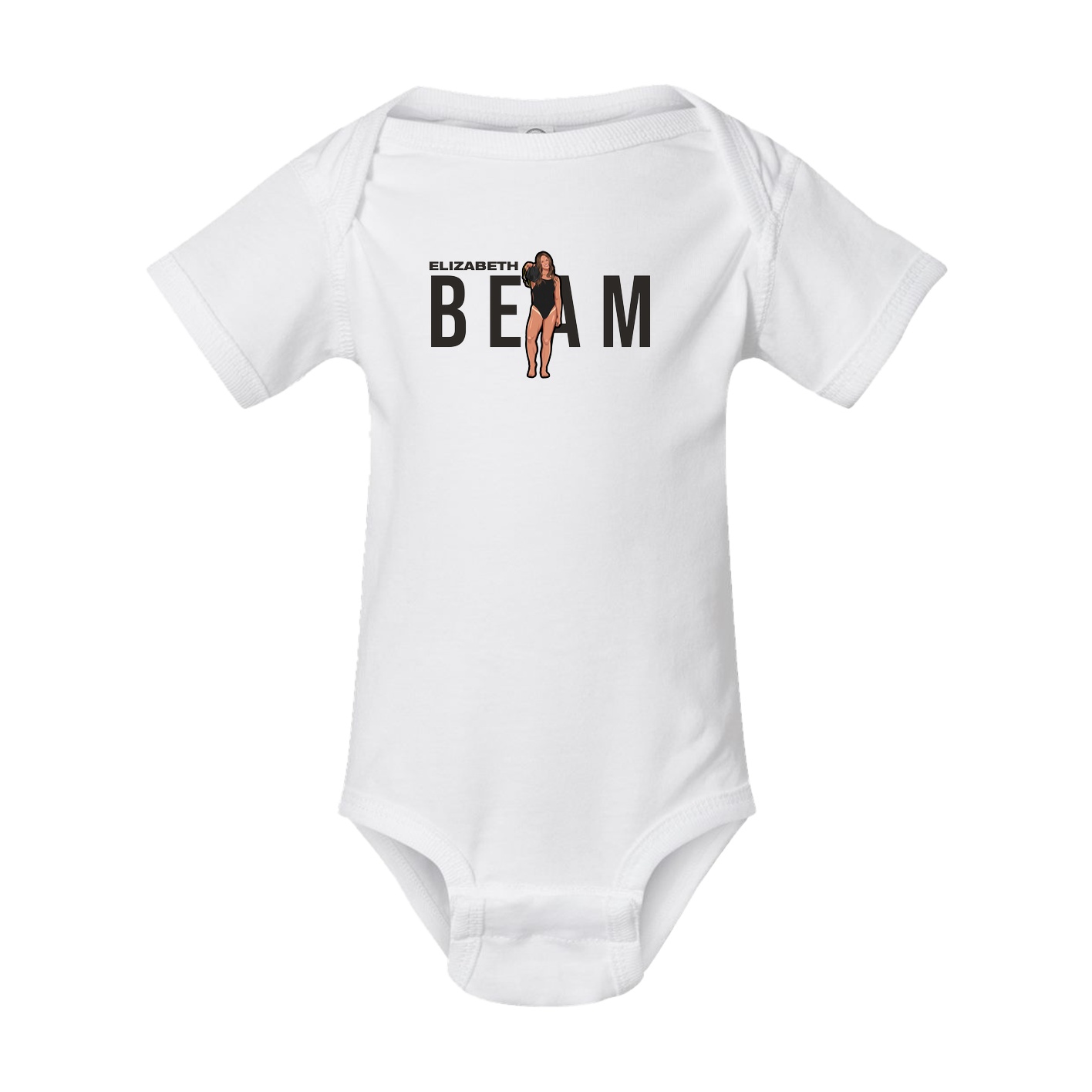 Baby Onesie — Player Name in White