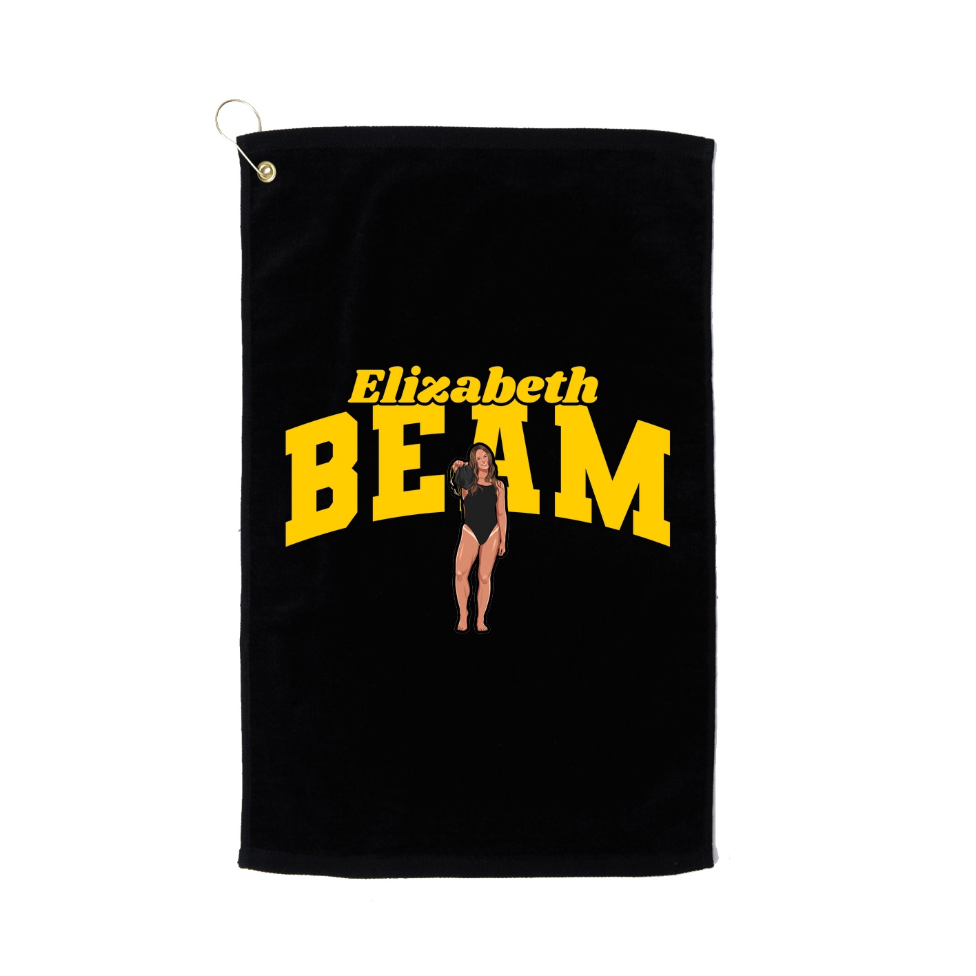 Golf Towel — Signature Arch in Black